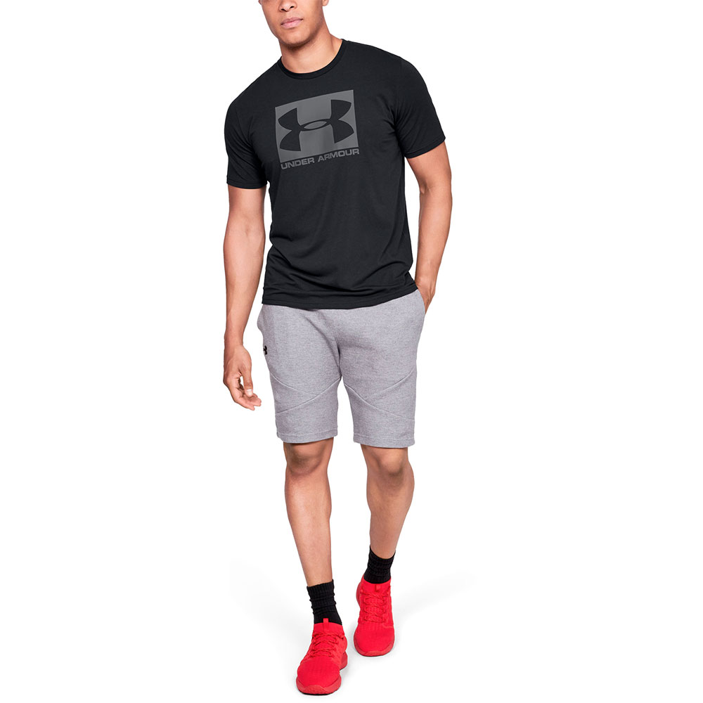 Under Armour Boxed Sportstyle T-Shirt - Black/Grey