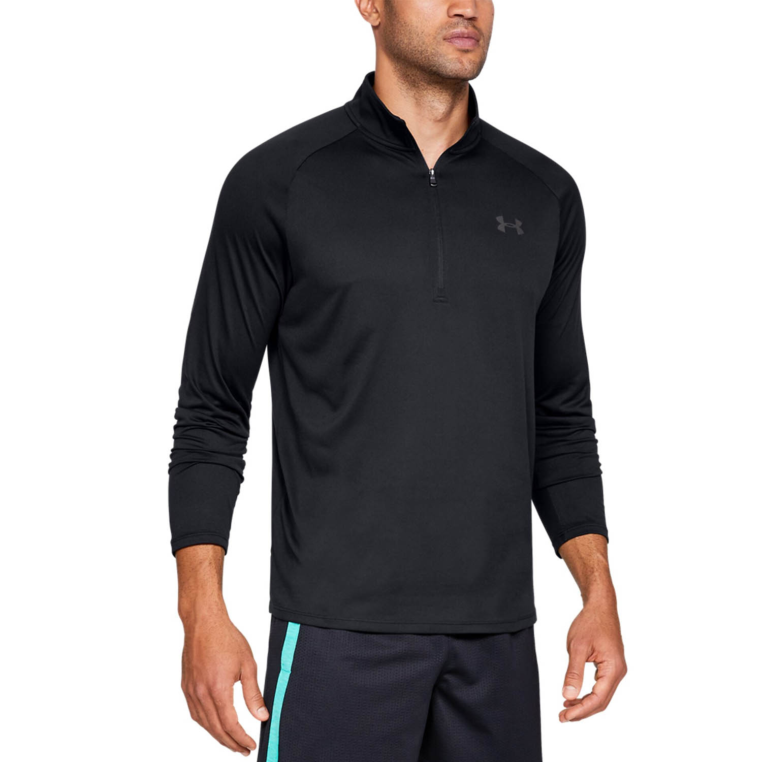 Under Armour Tech 2.0 1/2 Zip Shirt - Black/Charcoal