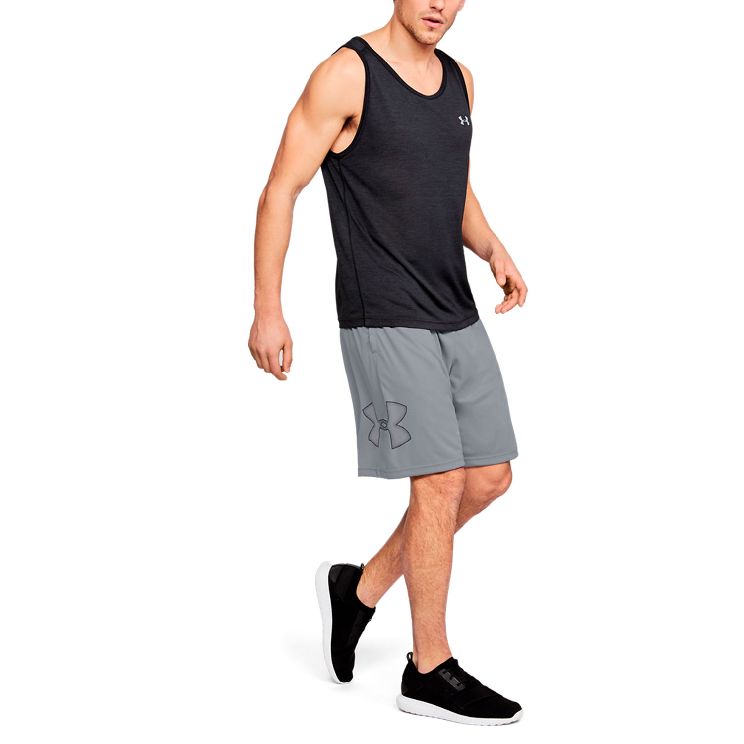 Under Armour Tech Graphic 10in Shorts - Steel/Black