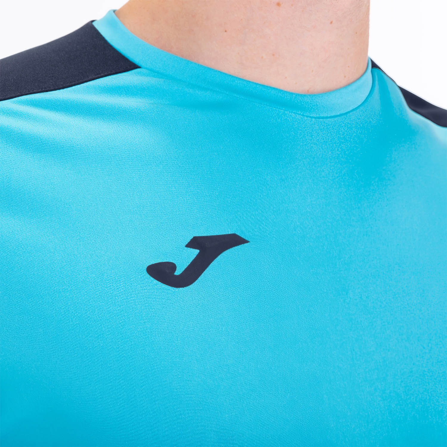 zona flexible mecanógrafo Joma Academy III Men's Padel T-Shirt - Fluor Turquoise