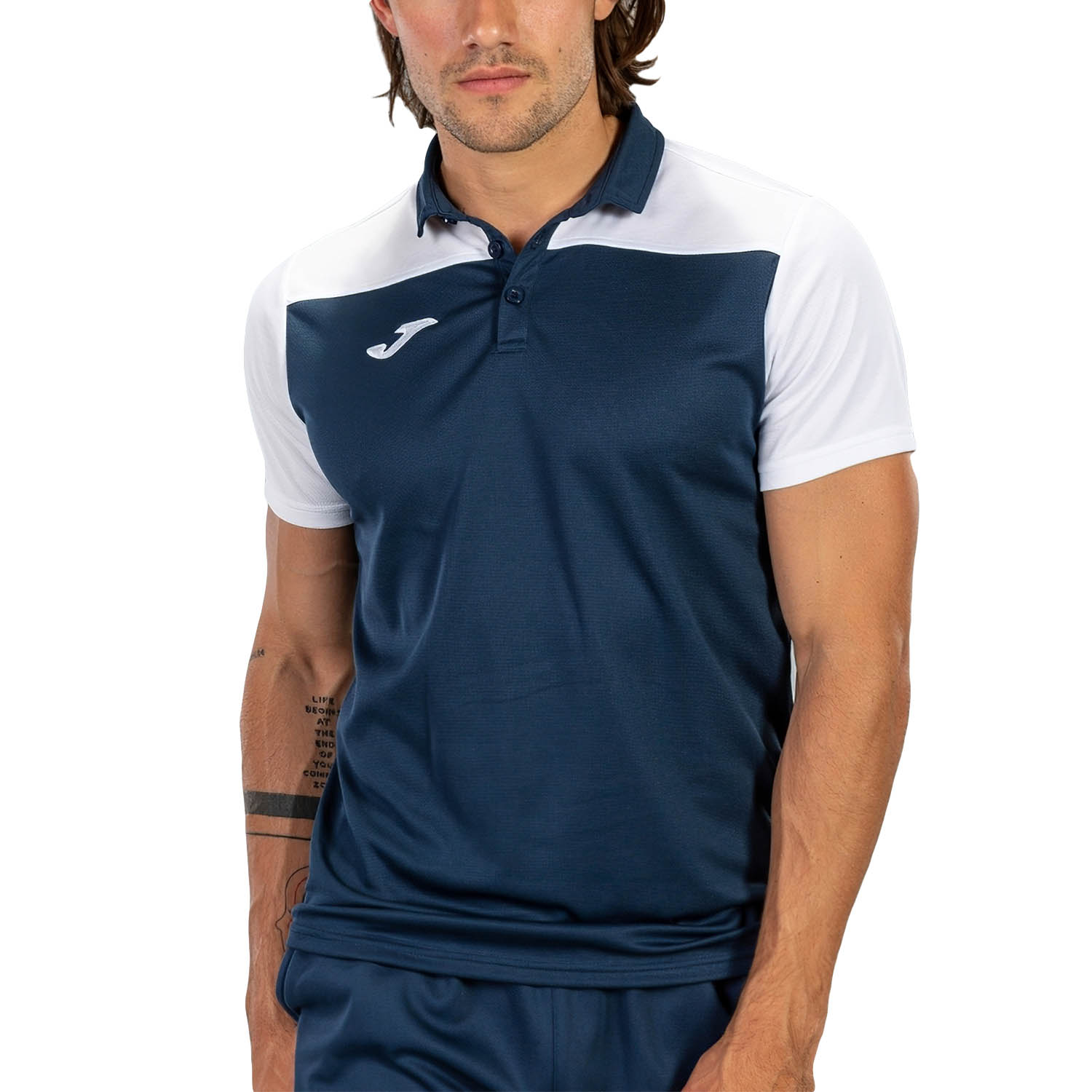 Joma Hobby II Polo - Dark Navy/White