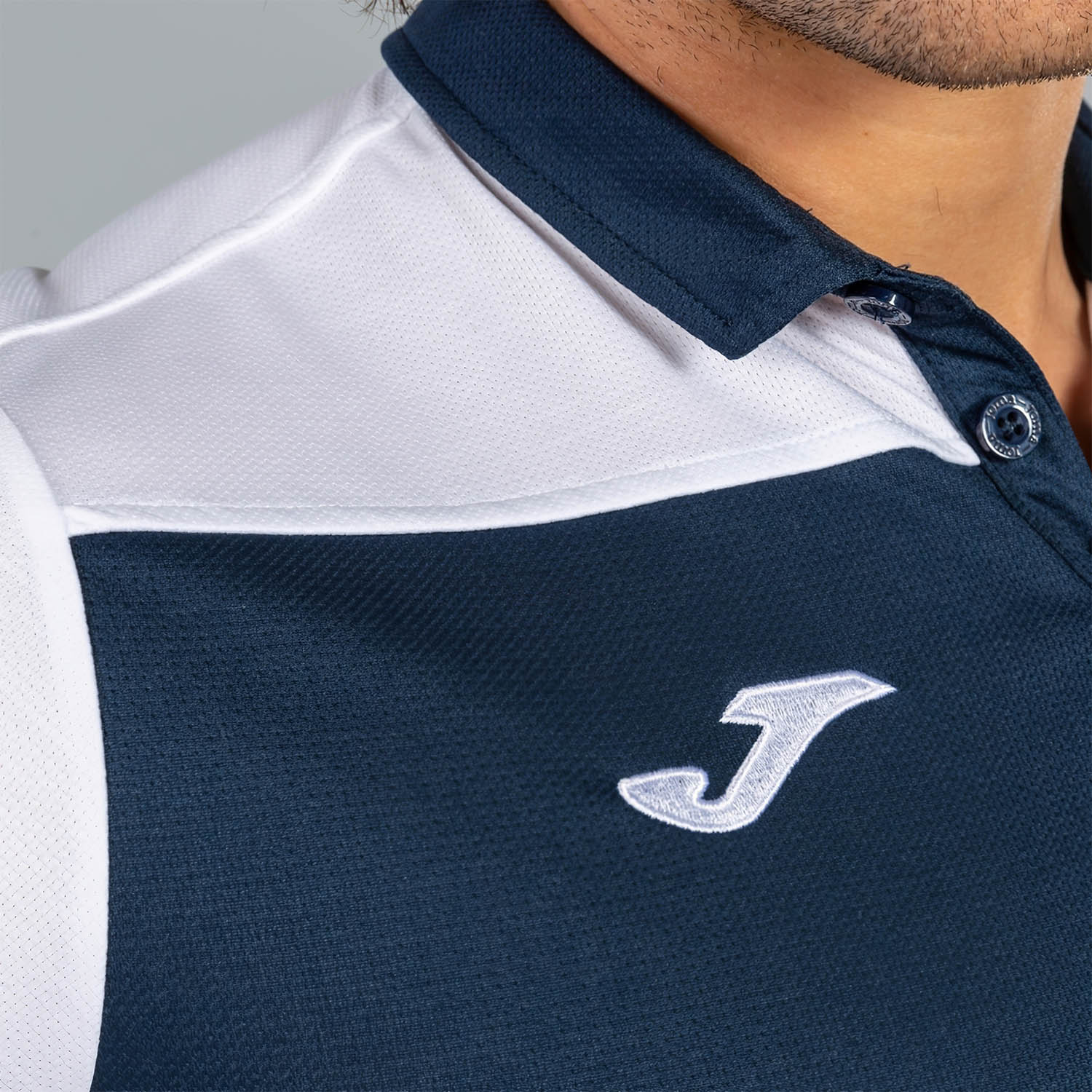 Joma Hobby II Polo - Dark Navy/White