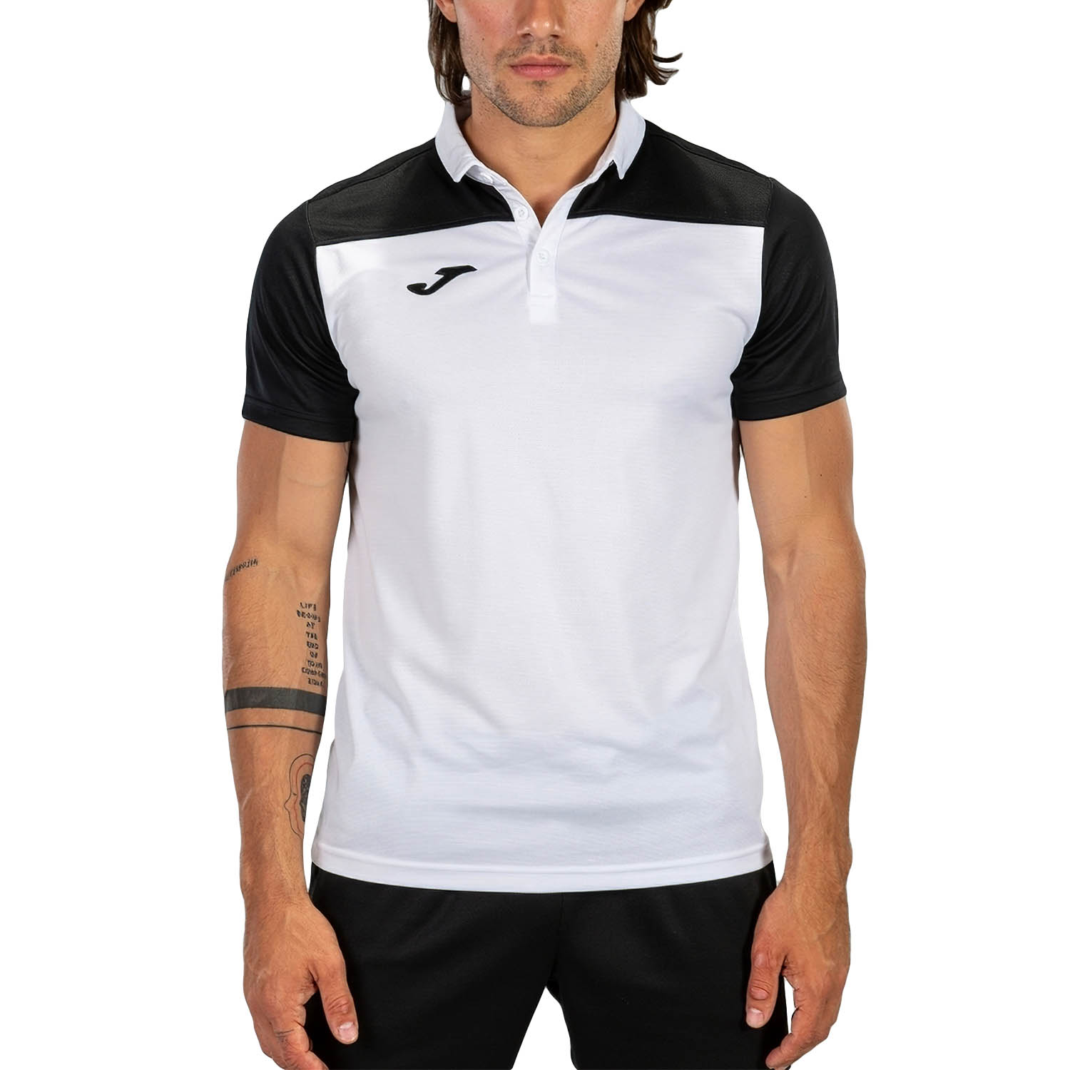 Joma Hobby II Polo - White/Black