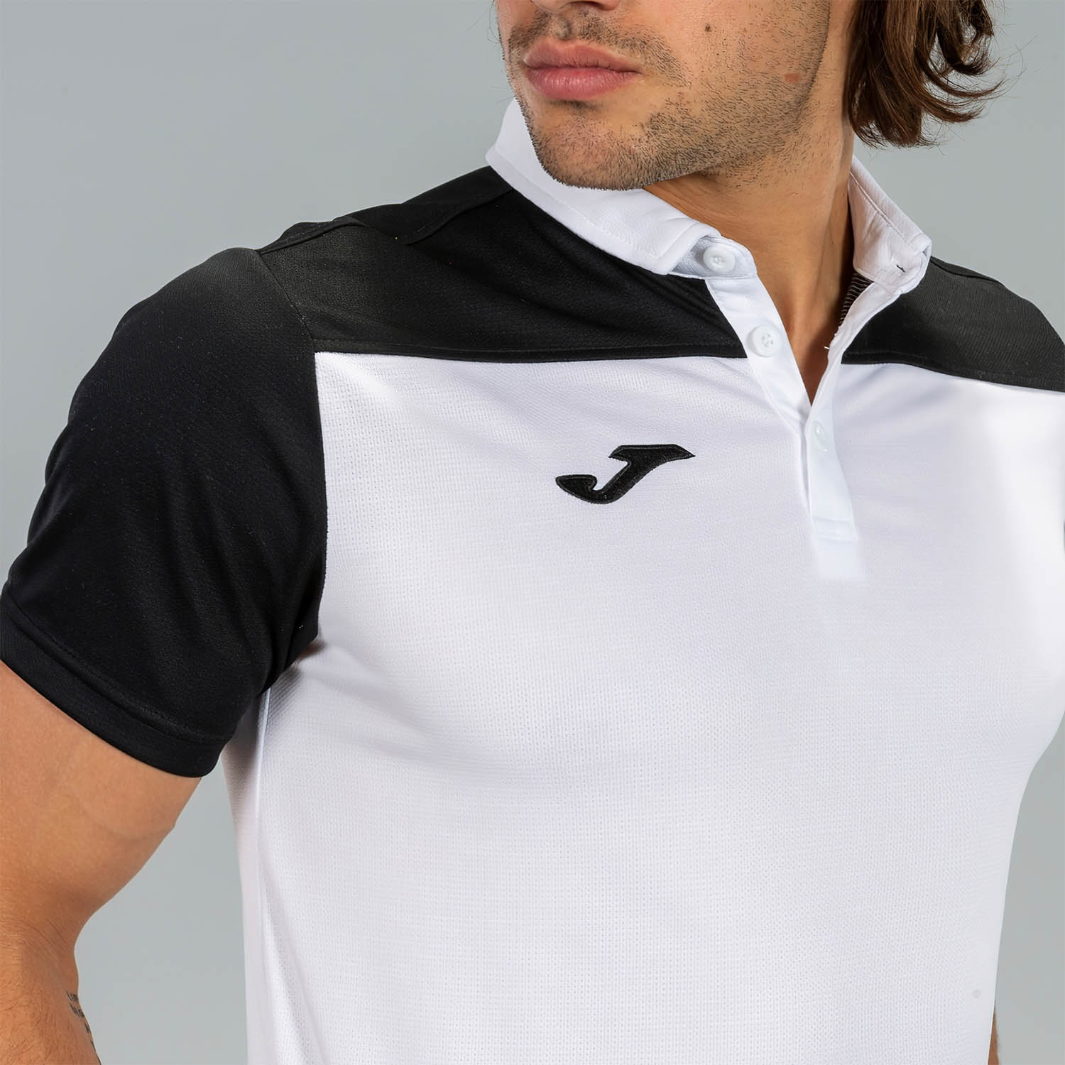 Joma Hobby II Polo - White/Black