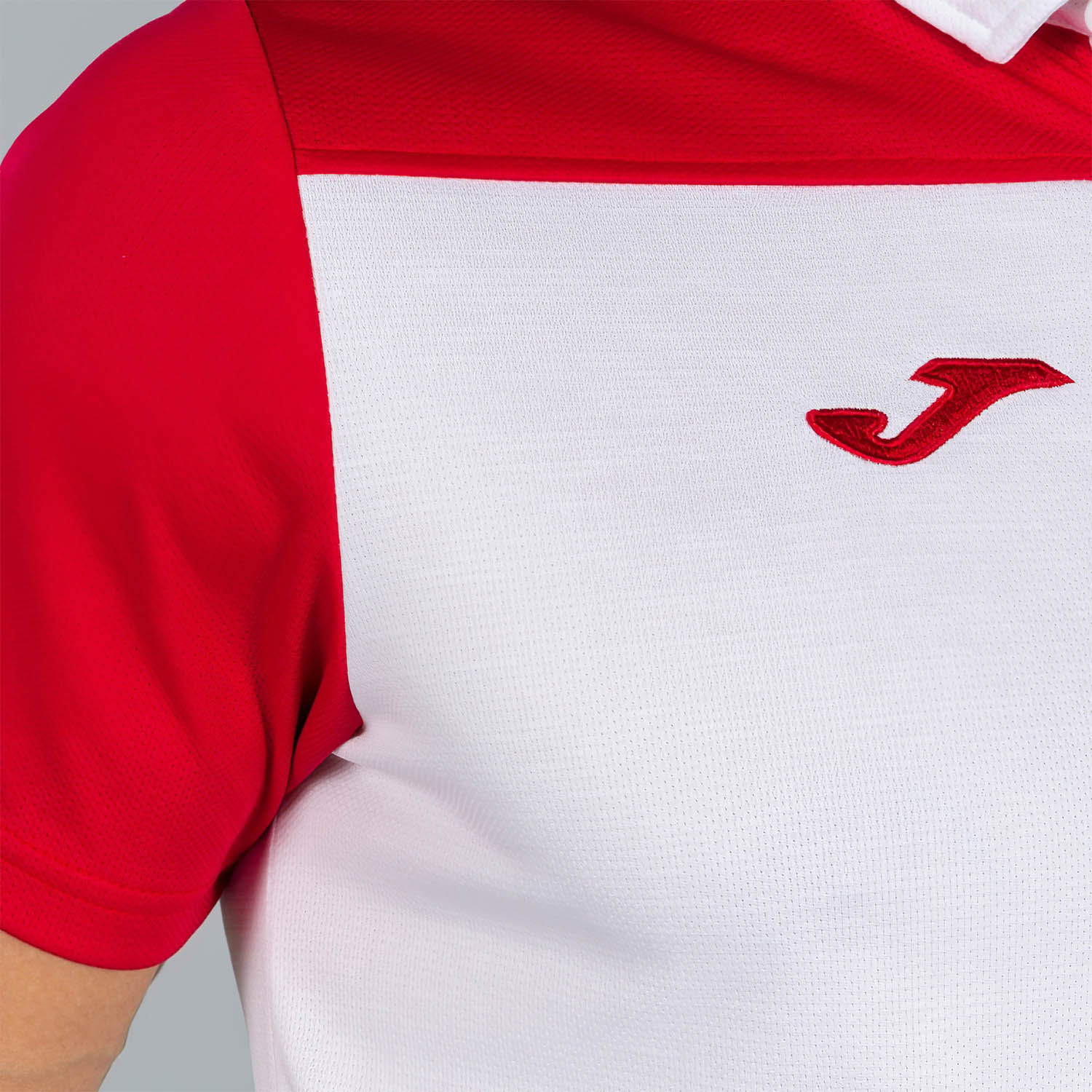 Joma Hobby II Polo - White/Red