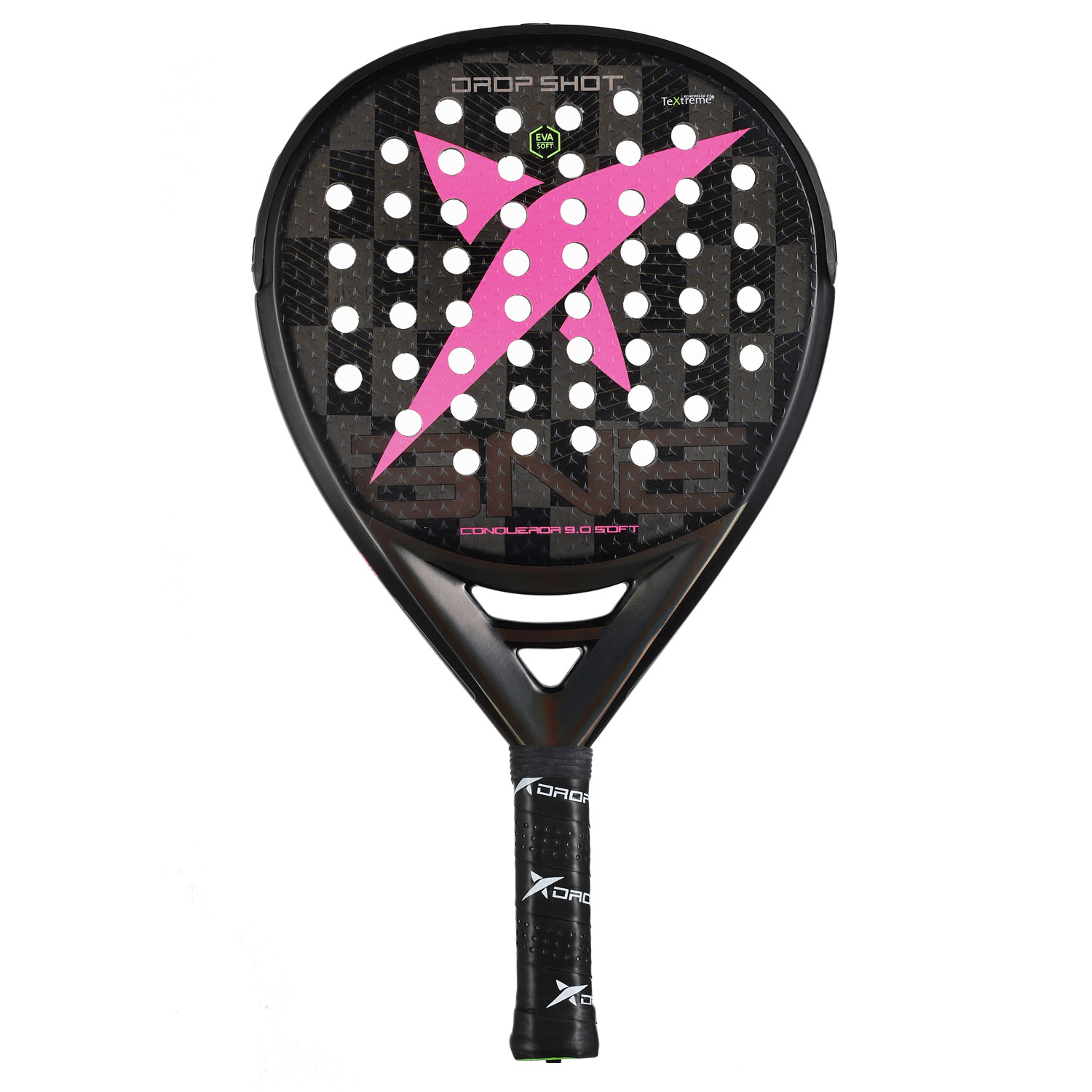 Drop Shot Conqueror 9.0 Soft Padel Racket - Black