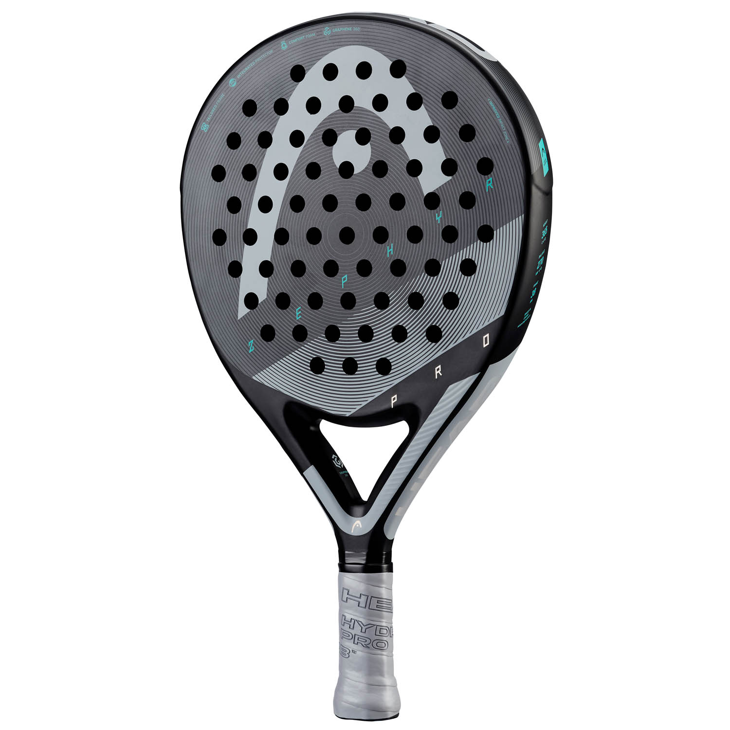 Head Graphene 360 Zephyr Pro Padel Racket - Black/Grey