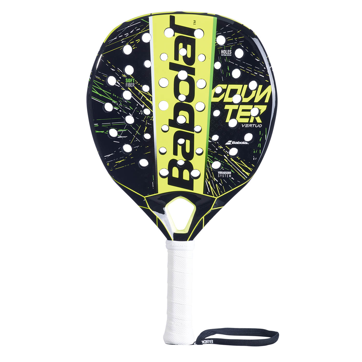 Babolat Counter Vertuo Padel Racket - Black/Yellow/Green