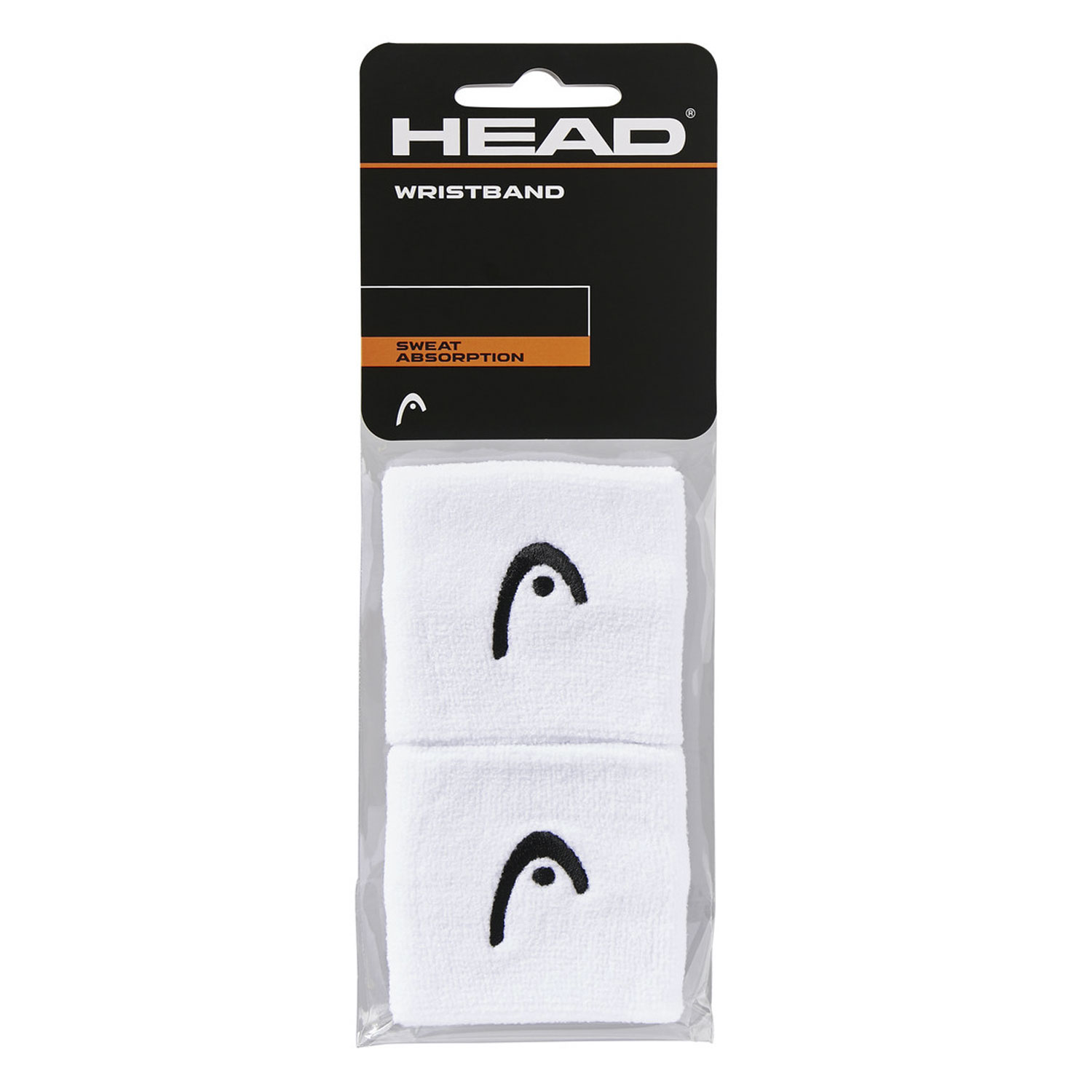 Head Logo 2.5in Small Wristbands - White