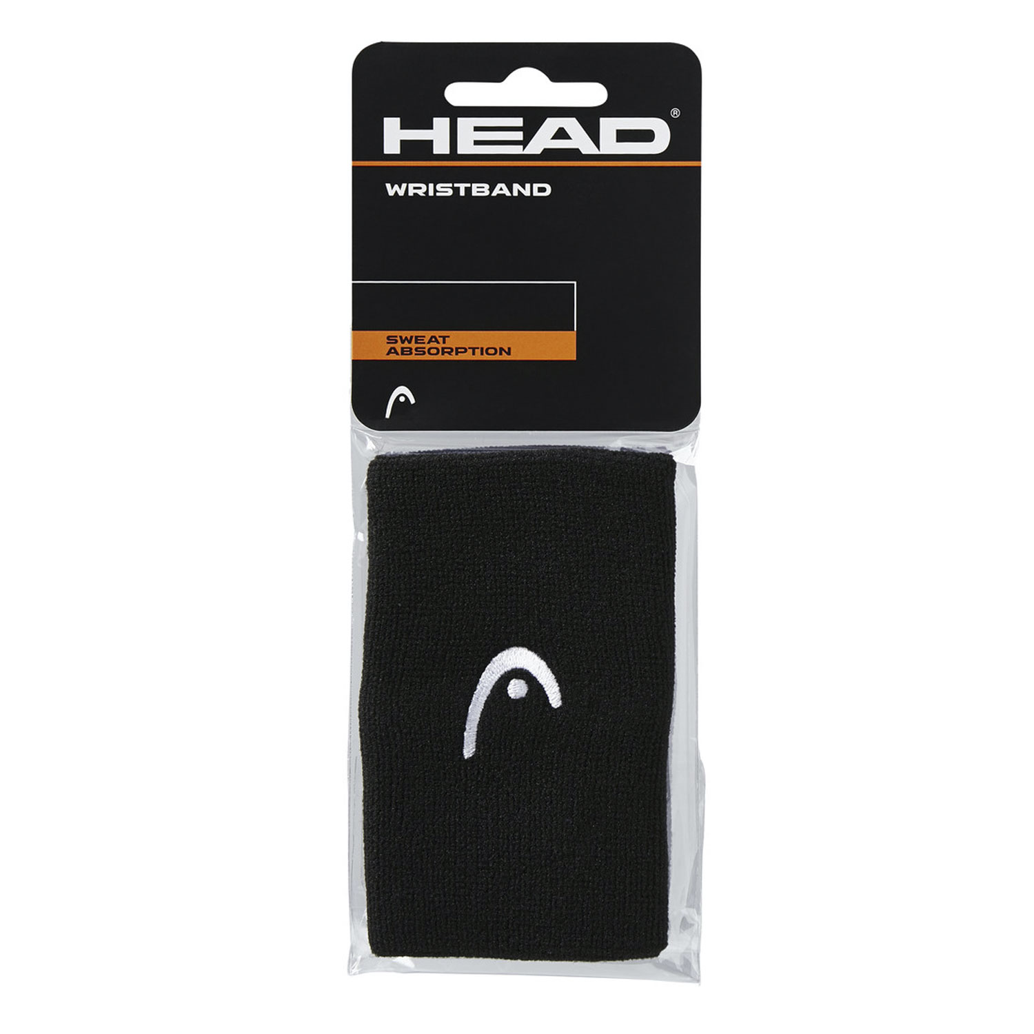 Head Logo 5in Big Wristbands - Black