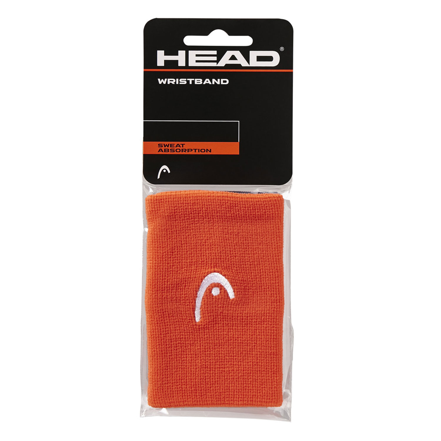 HEAD Logo 5in Big Wristbands - Orange