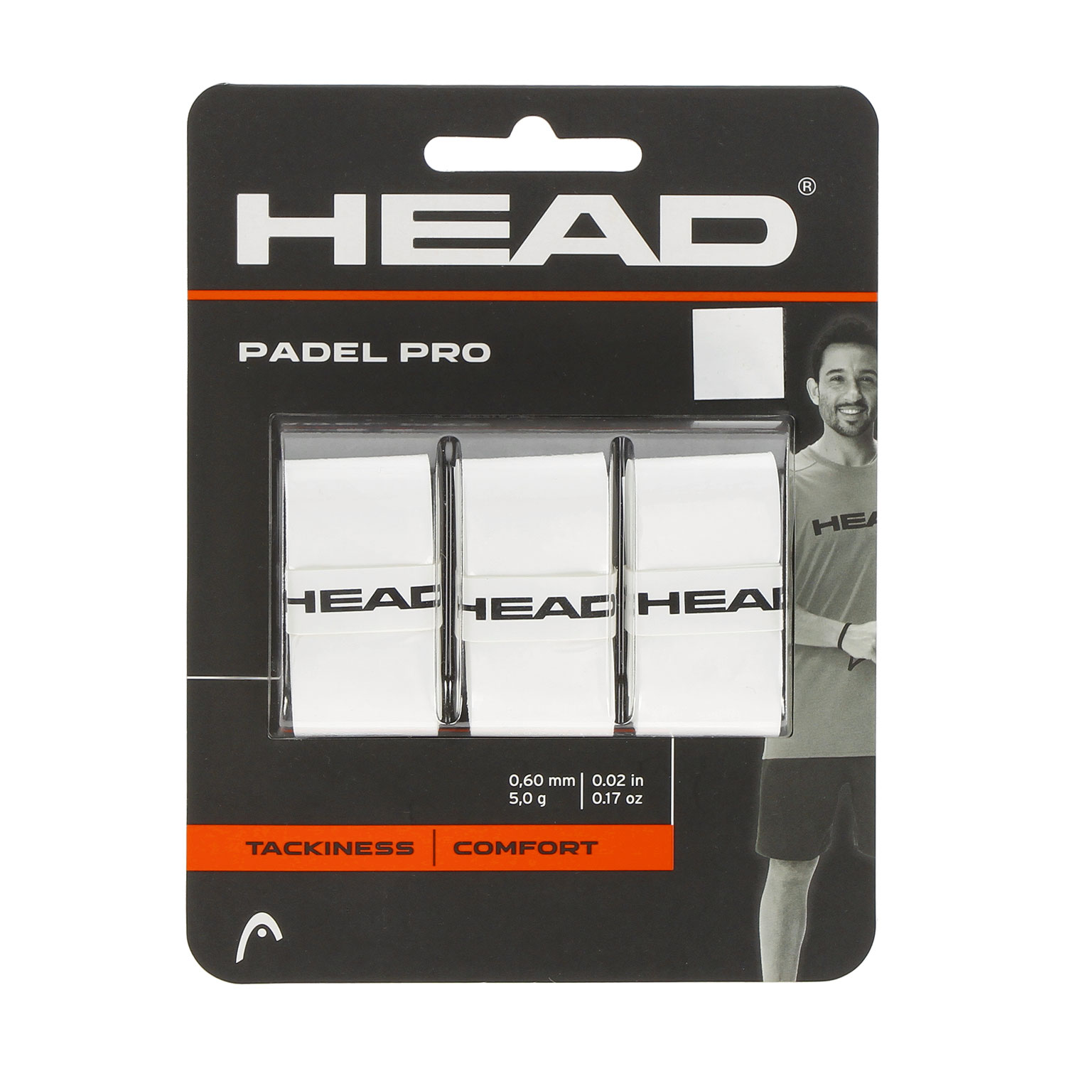 HEAD Padel Pro x 3 Overgrip - White