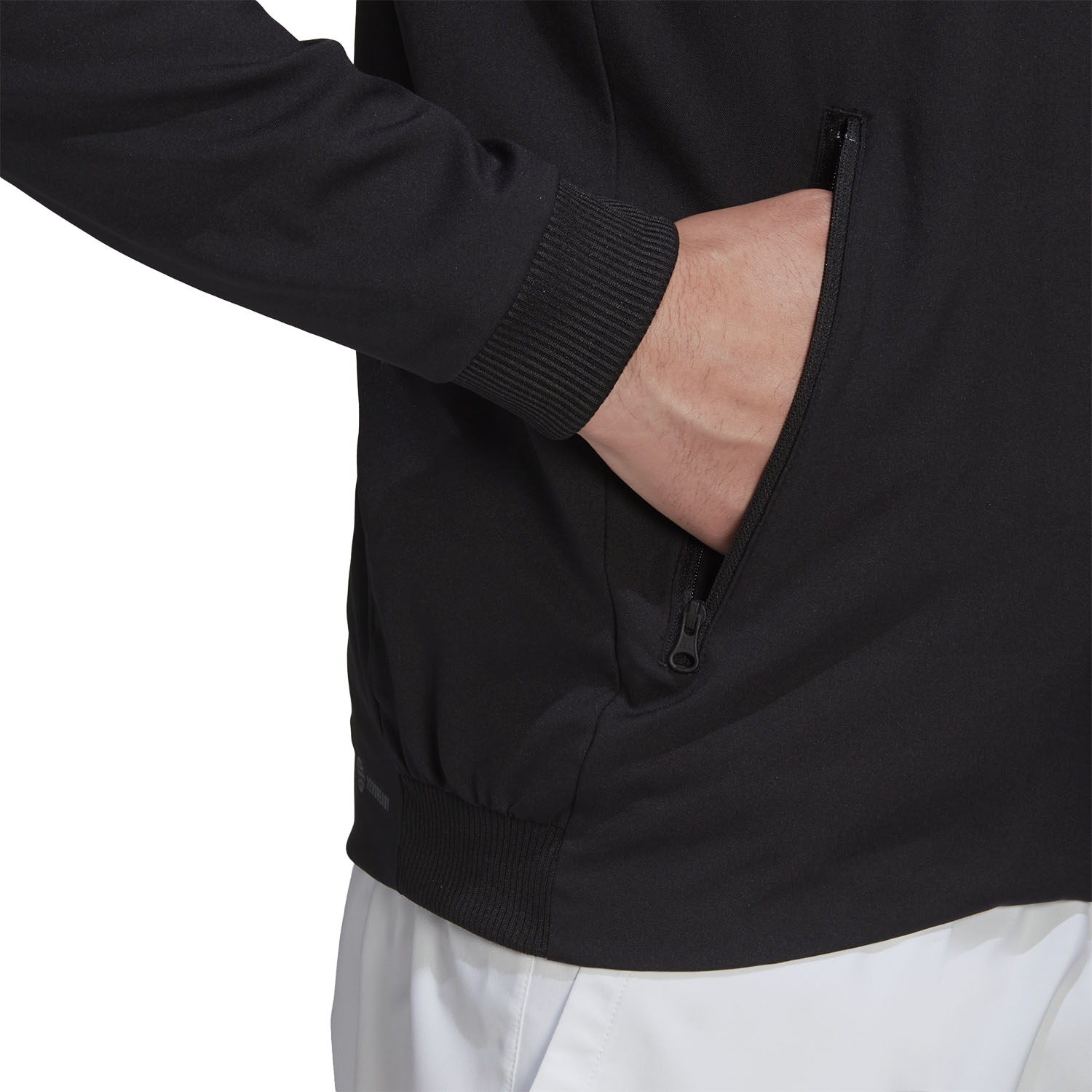 adidas Court Logo Men's Padel Jacket - Black/White