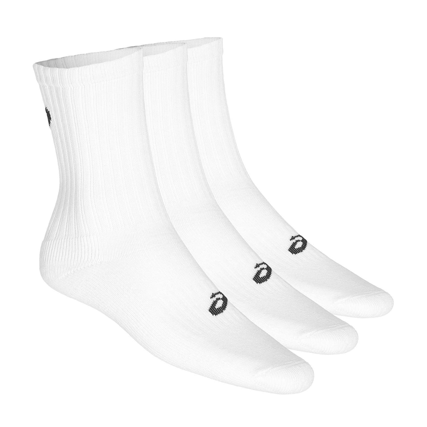 Asics Crew Motion Dry x 3 Socks - White