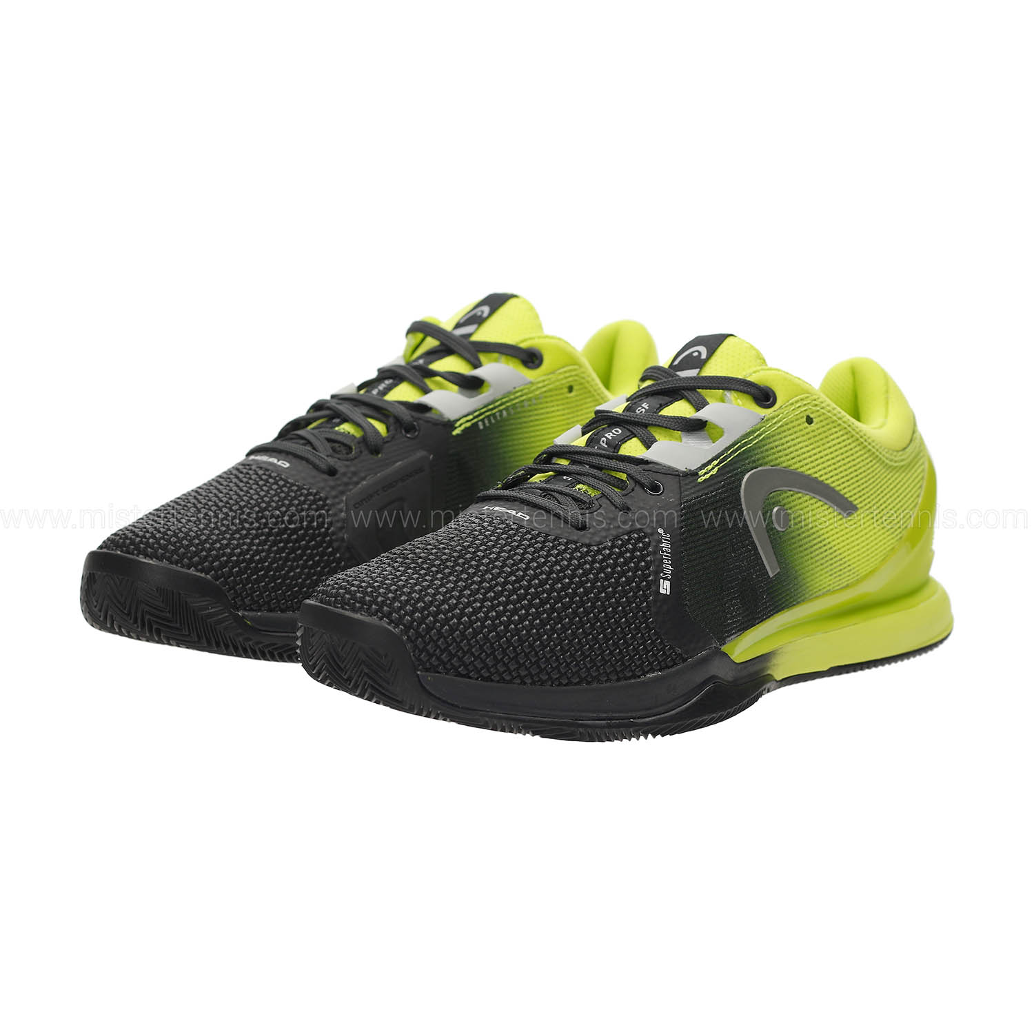 Head Men’s Sprint Pro 3.0 SF Tennis Court Shoes in Black - Lime Head Sprint Pro 3.0 SF Mens Tennis Shoes – Pickleball  main image 2
