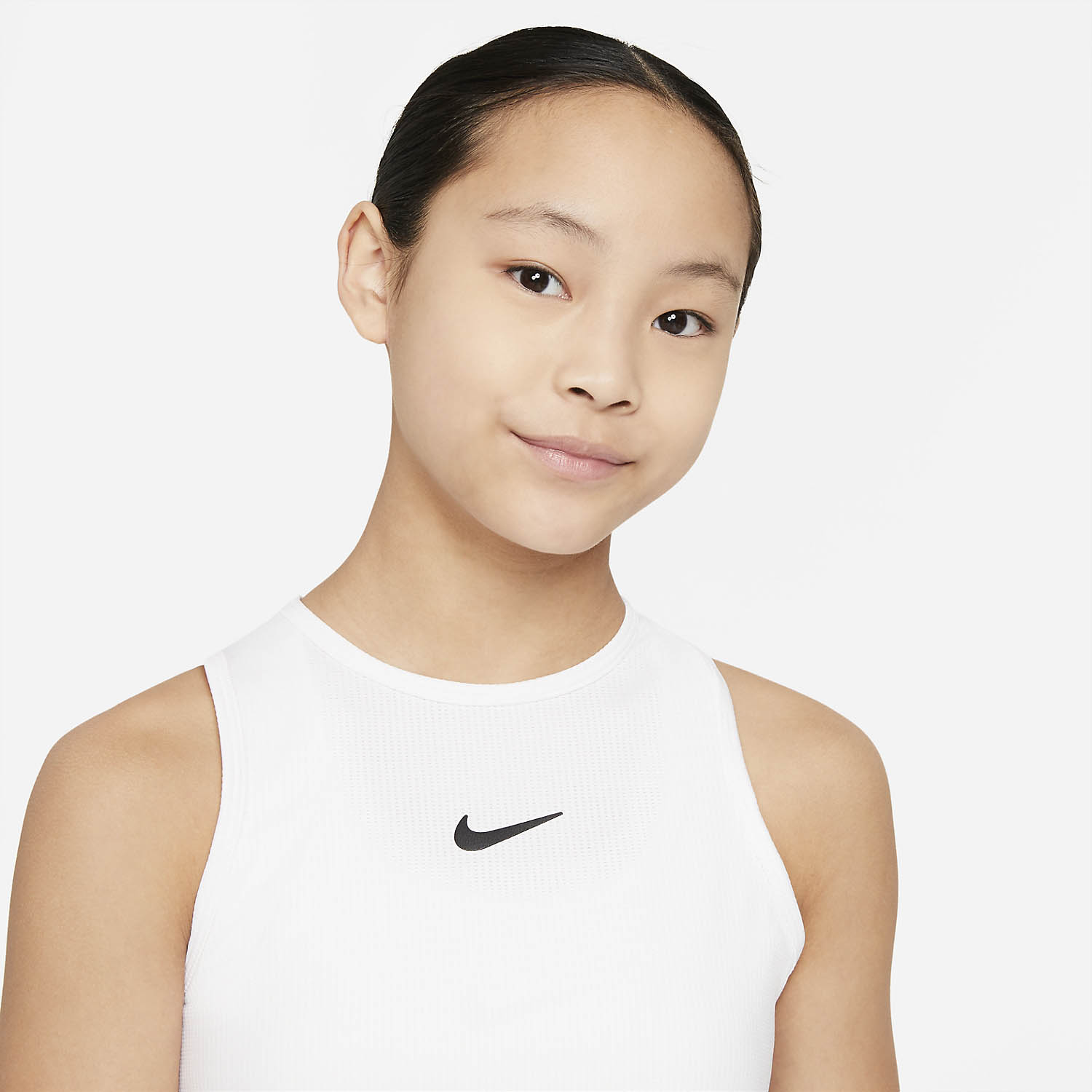 Nike Court Dri-FIT Victory Canotta Bambina - White/Black