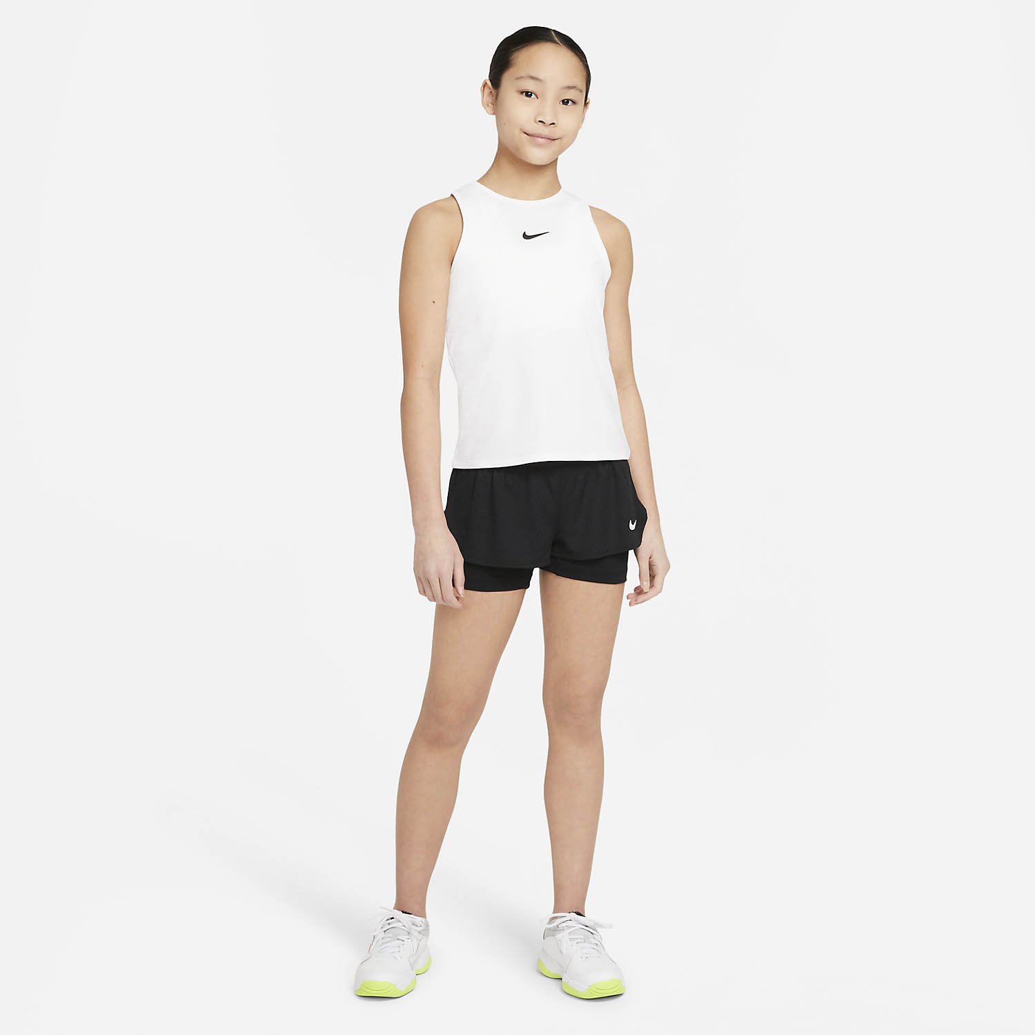 Nike Court Dri-FIT Victory Tank Girl - White/Black