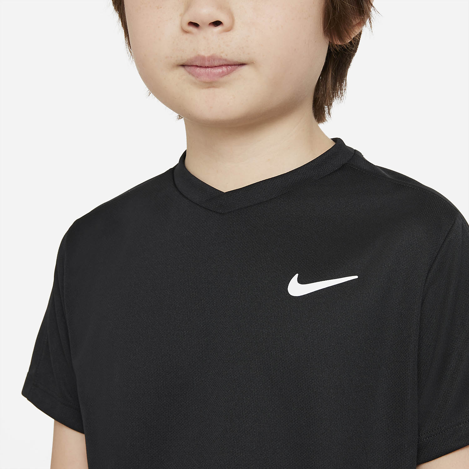 Nike Court Dri-FIT Victory Camiseta Niño - Black/White