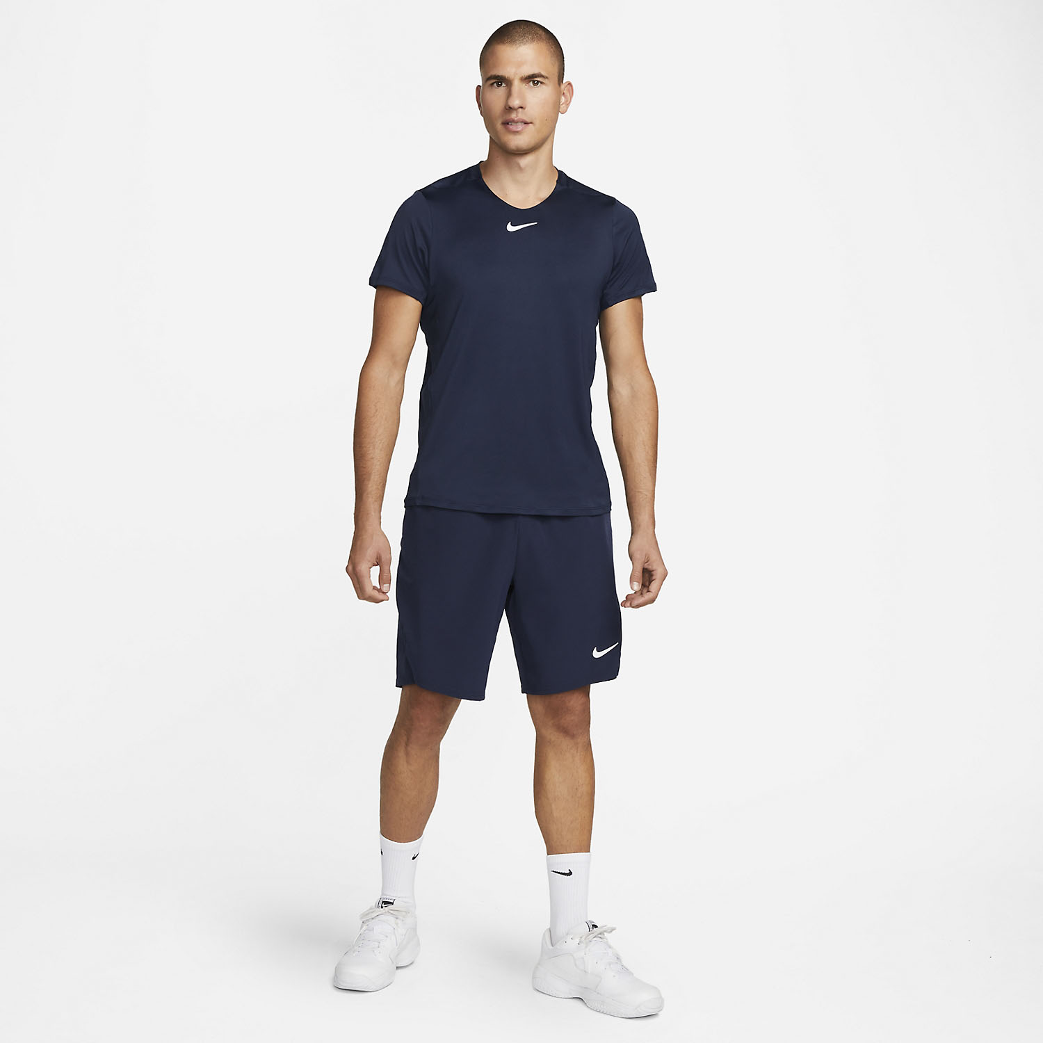 Nike Dri-FIT Advantage T-Shirt - Obsidian/White