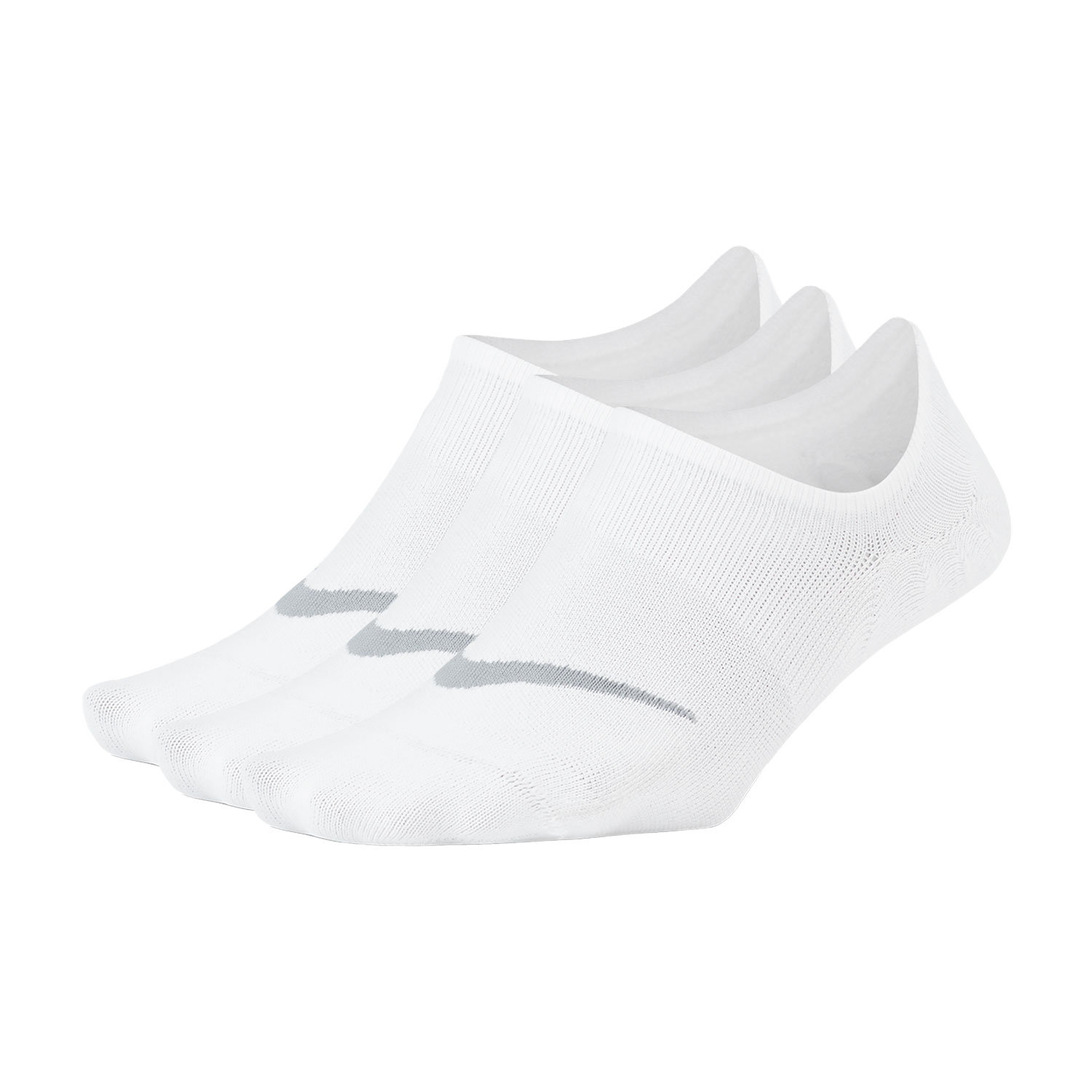 Nike Everyday Plus Lightweight x 3 Socks - White/Wolf Grey