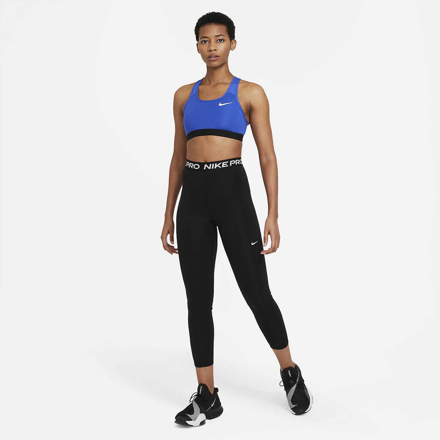 Nike Pro 365 7/8 Women's Padel Tights - Black/White