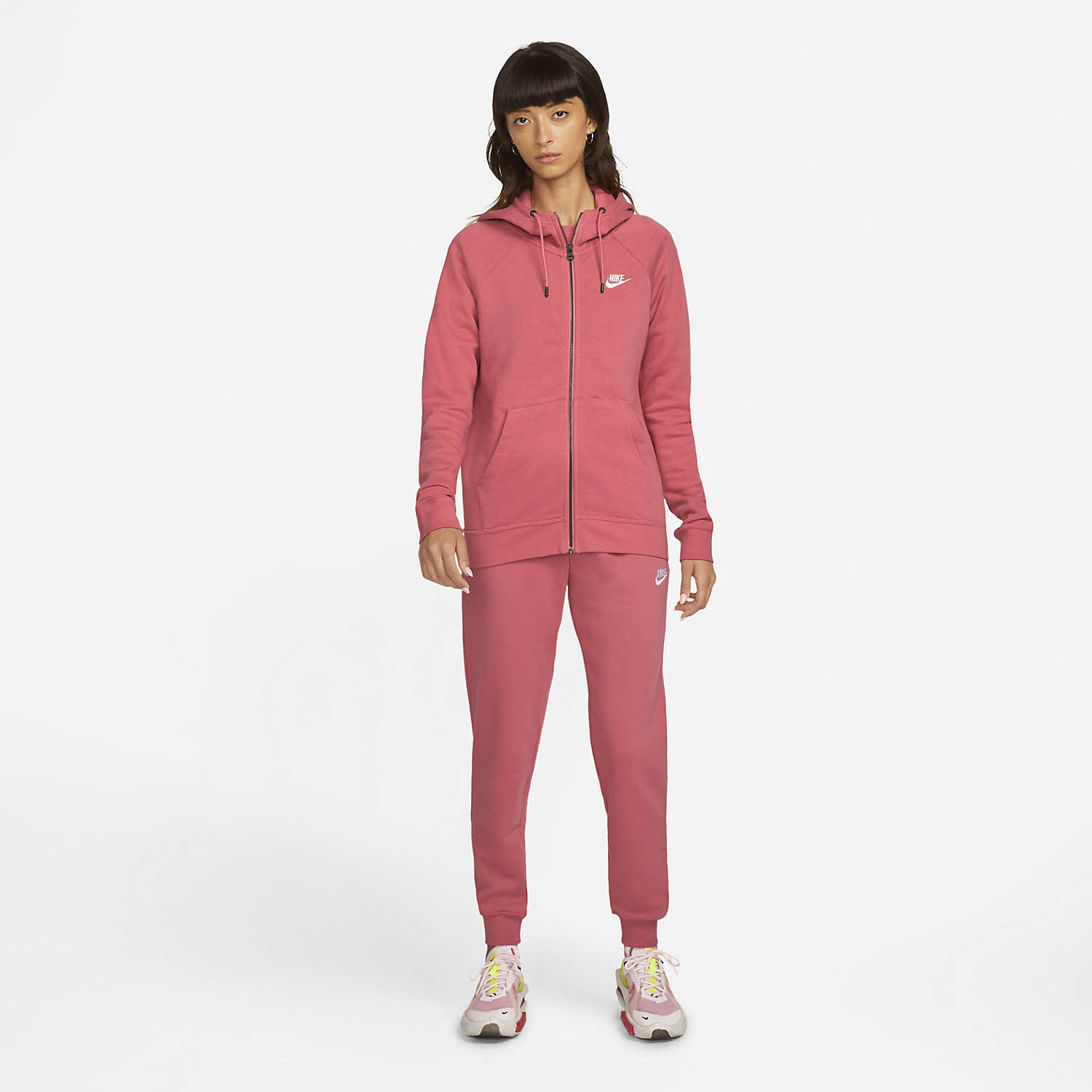 Nike Sportswear Essential Women's Padel Hoodie - Archaeo Pink