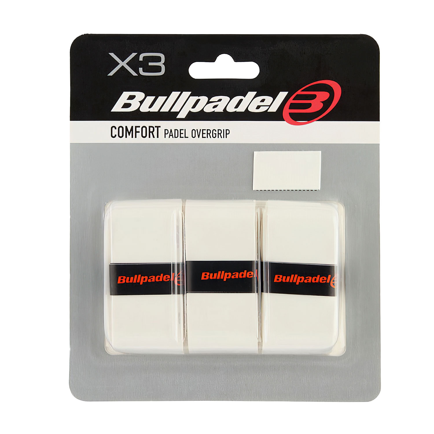 Bullpadel GB-1200 Comfort x 3 Overgrip - Blanco
