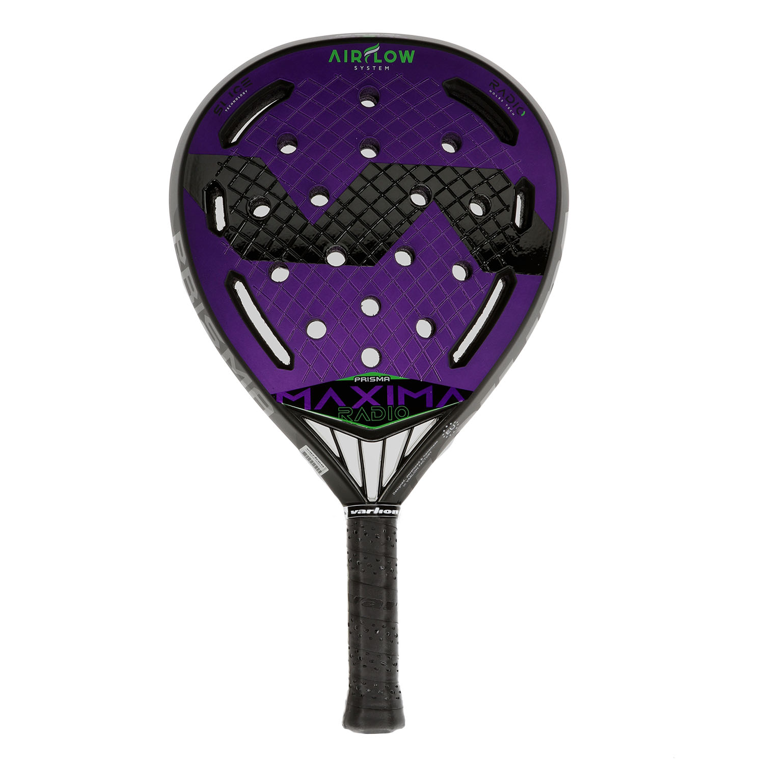 Varlion Maxima Summum Prisma Radio Padel Racket - Black/Purple