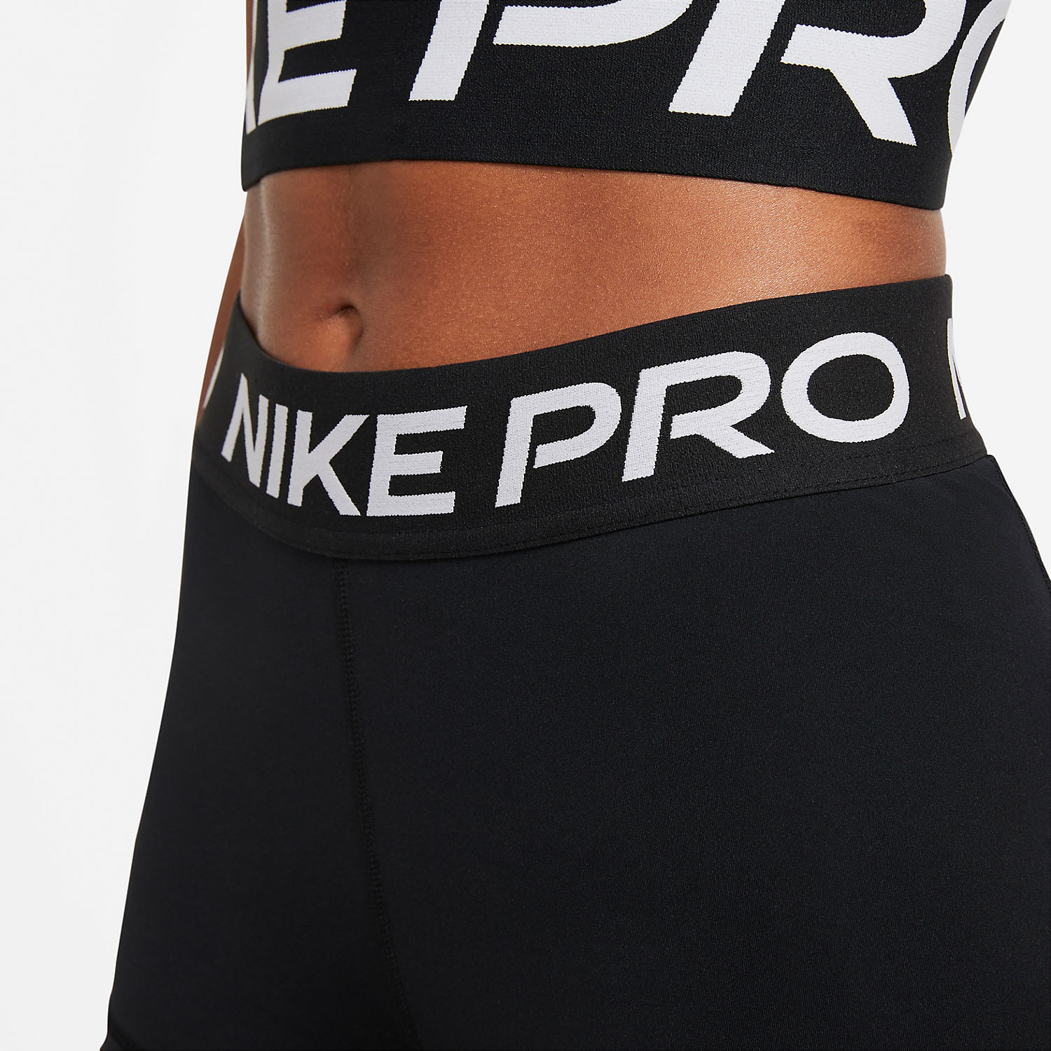 Nike Pro 3in Pantaloncini - Black/White