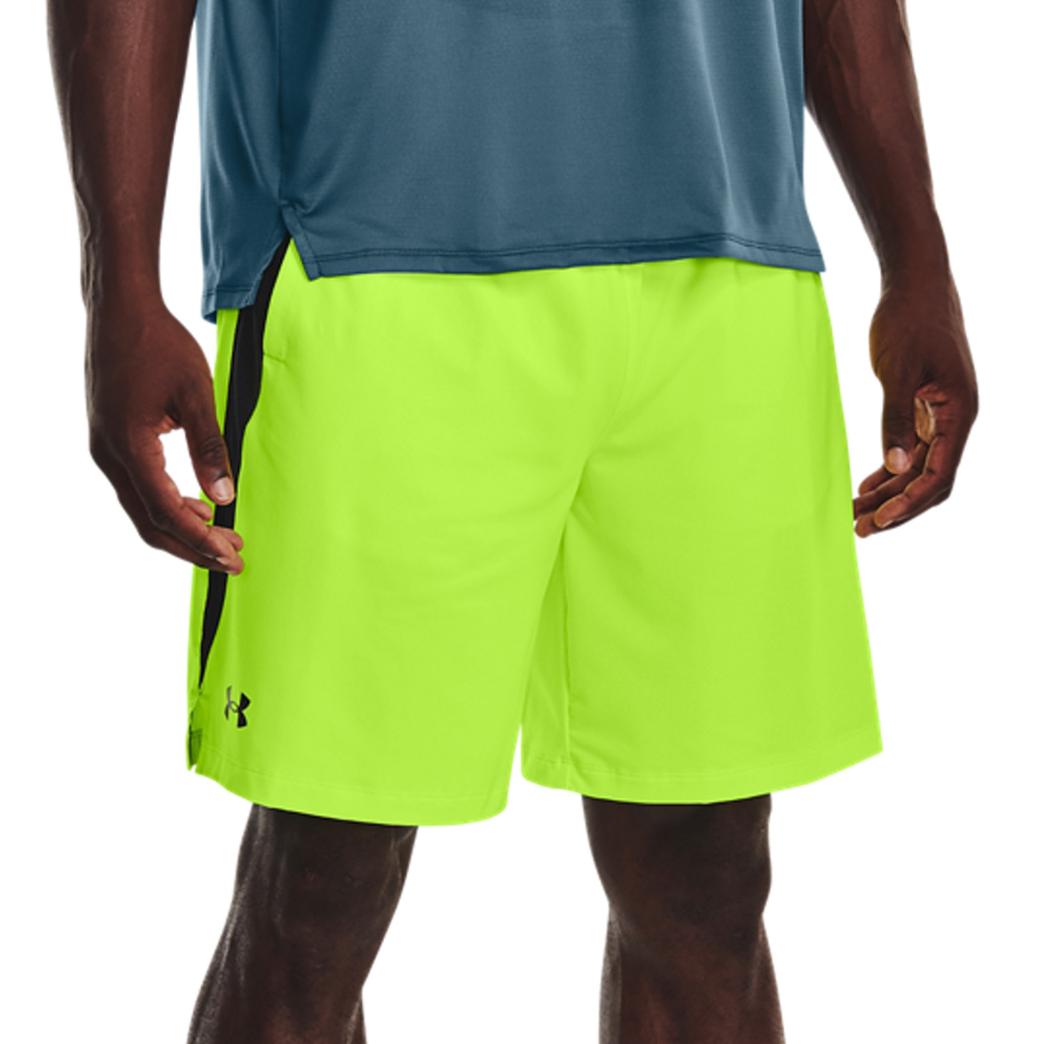 Under Armour Tech Vent 8in Shorts - Lime Surge/Black