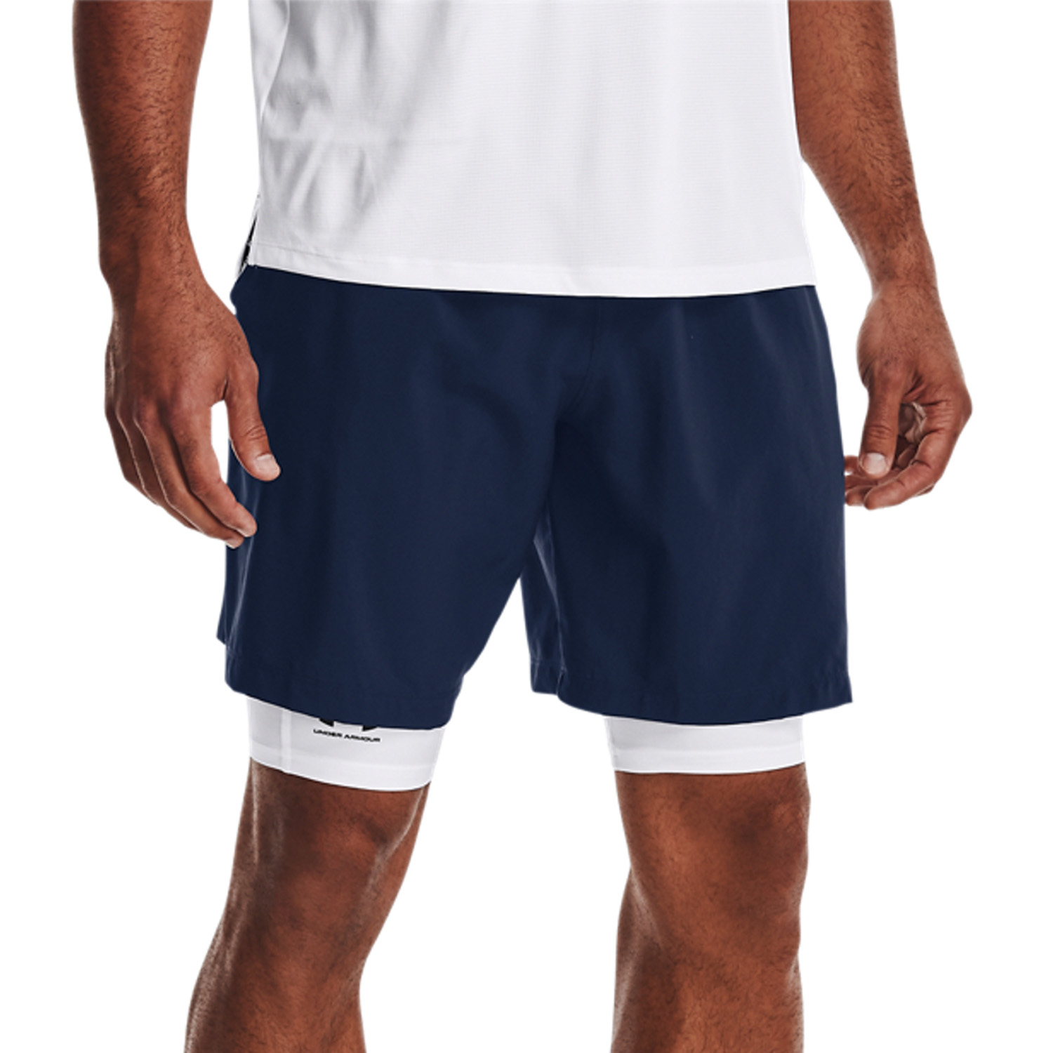 Under Armour Woven Graphic Men's Padel Shorts - Academy Navy