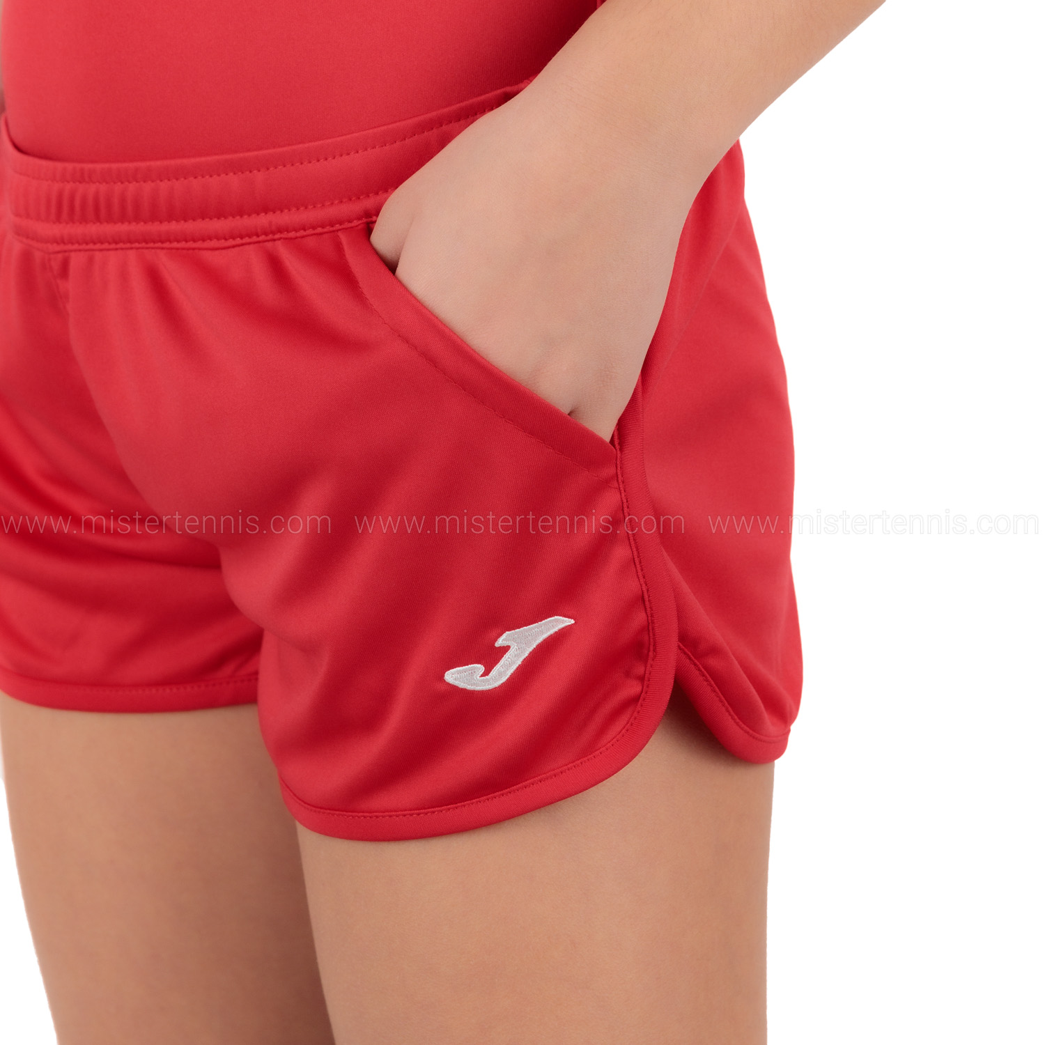 Joma Girl Hobby 2in Shorts - Red/White