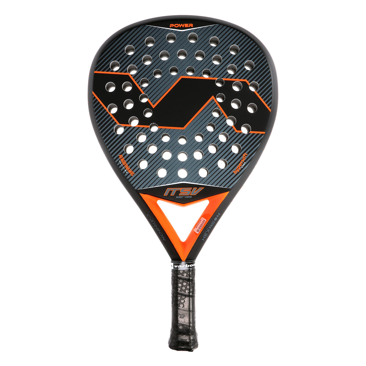 Varlion Bourne Hexagon 8.8 Padel Racket - Black/Orange