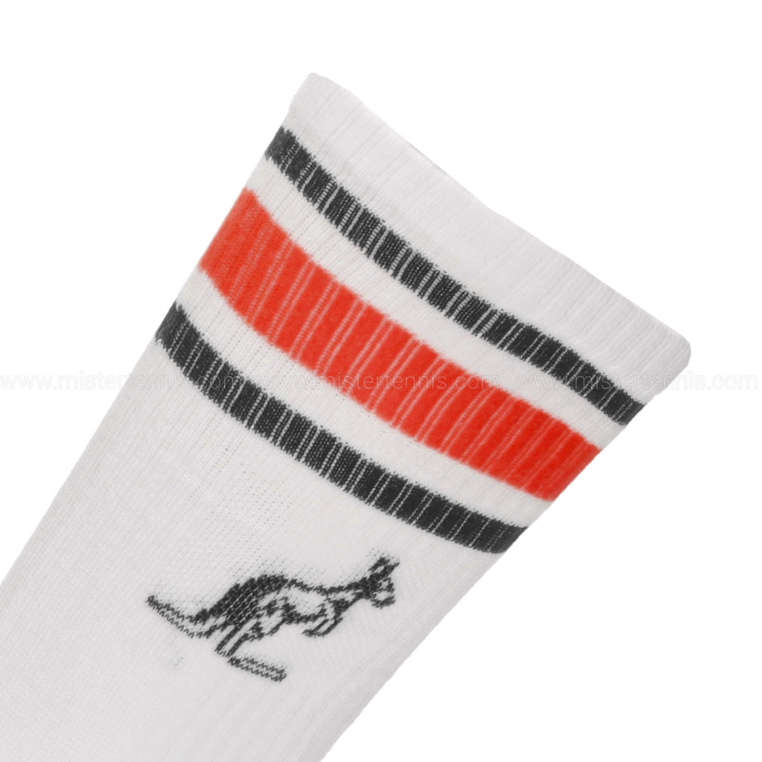 Australian Stripes Calcetines - Bianco/Rosso Vivo