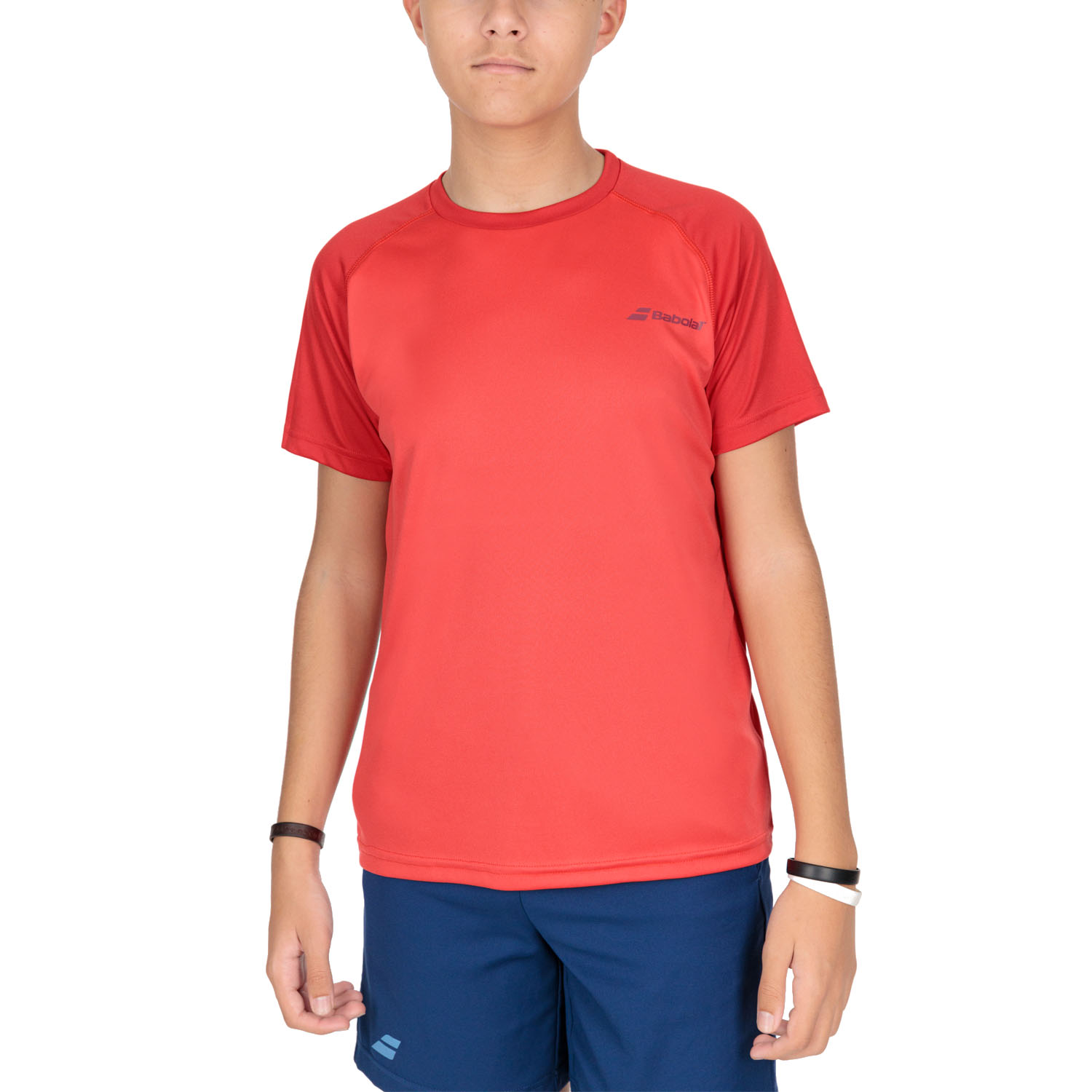Babolat Play Crew Camiseta Niño - Tomato Red