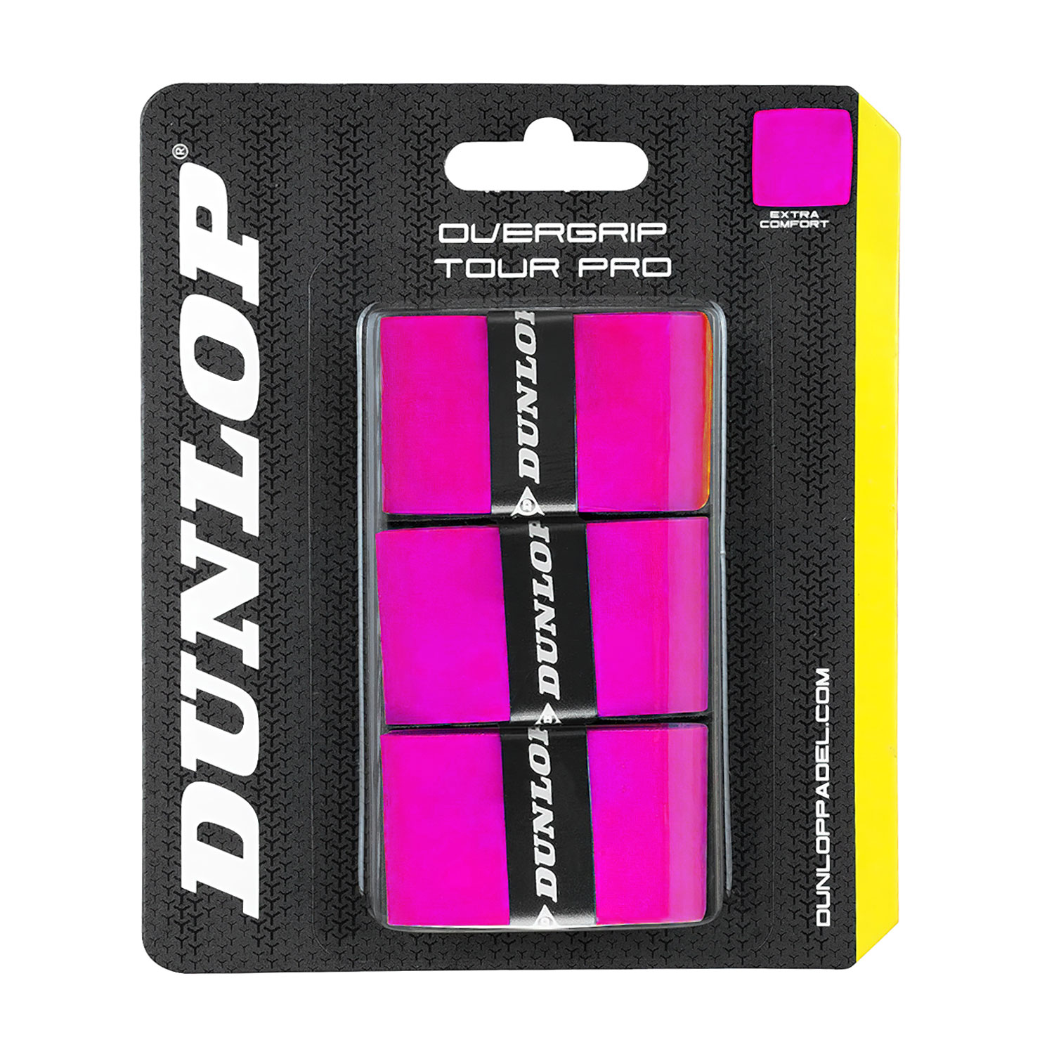 Dunlop Tour Pro x 3 Sobregrip - Pink