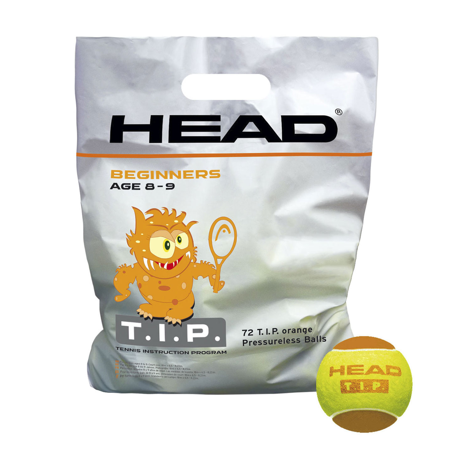 HEAD T.I.P Orange - 72 Balls Pack