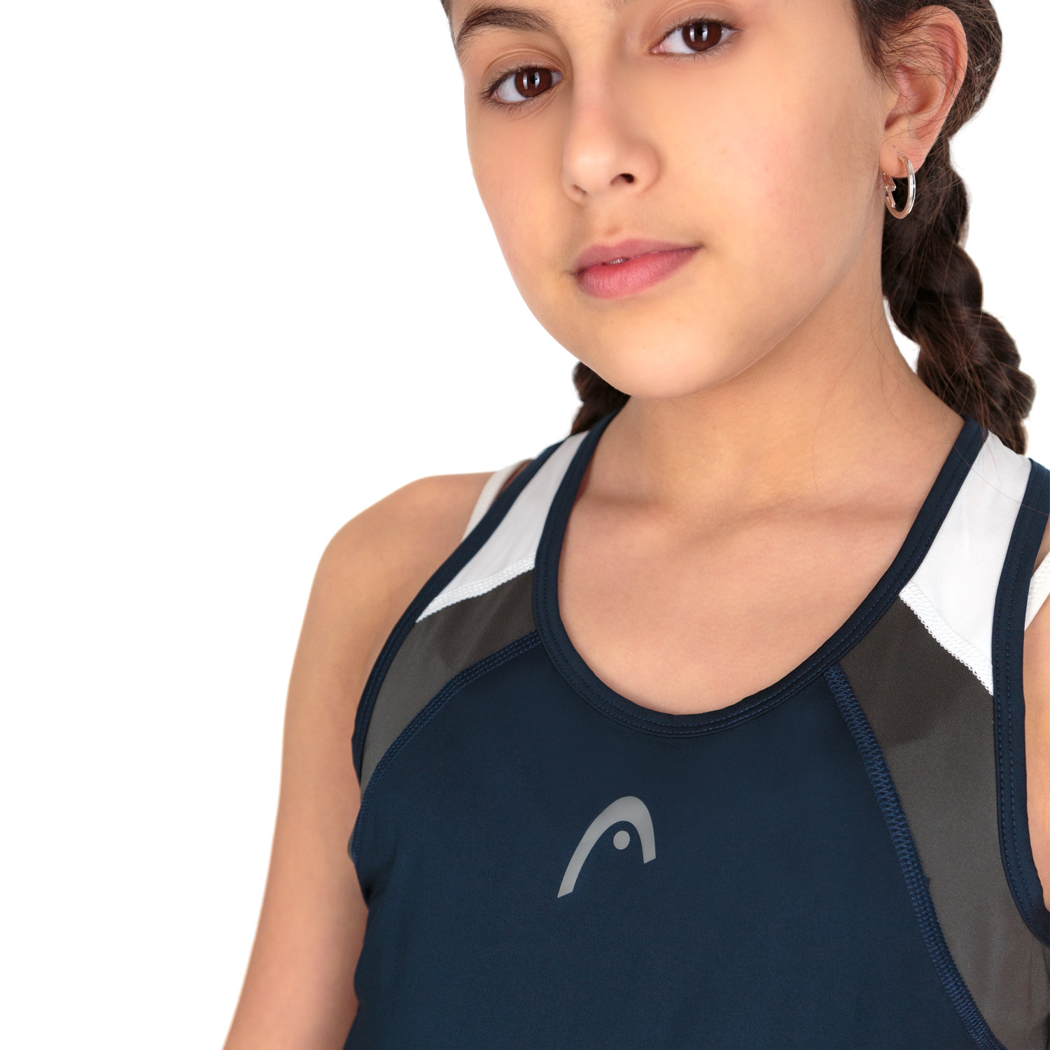 HEAD Club 22 Top Niña - Dark Blue