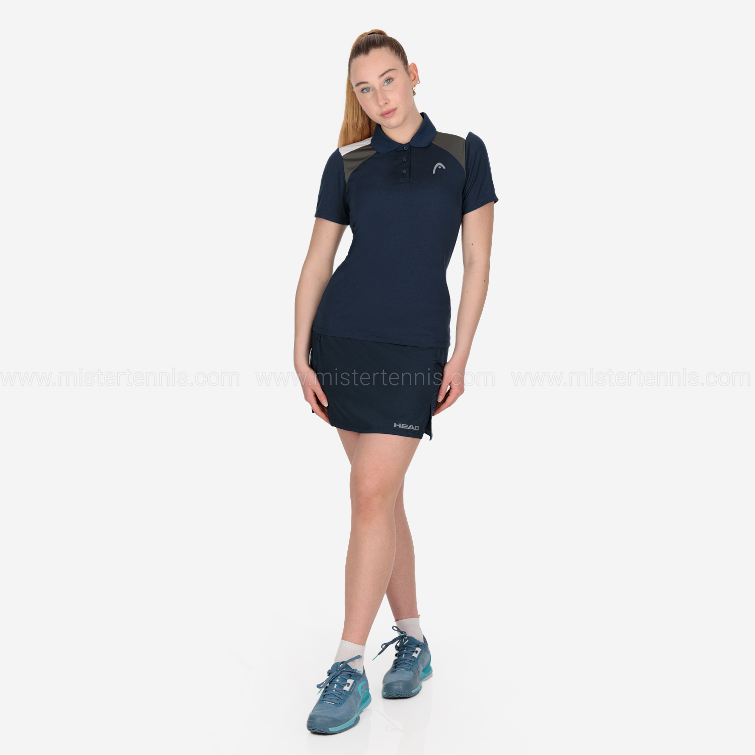 HEAD Club 22 Tech Polo - Dark Blue