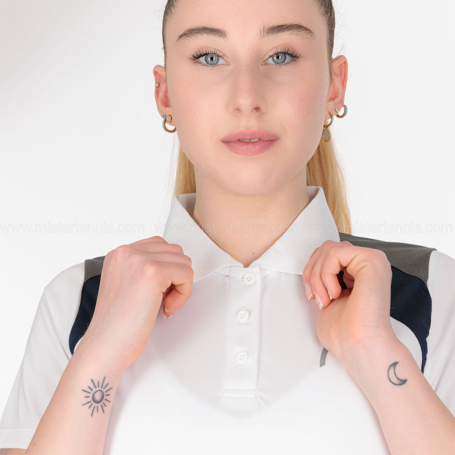 HEAD Club 22 Tech Polo - White/Dark Blue