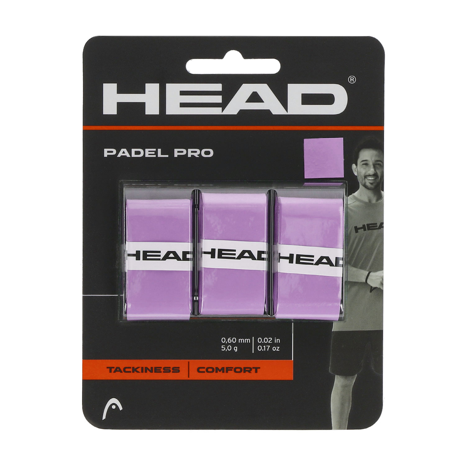Head Padel Pro x 3 Sobregrip - Pink