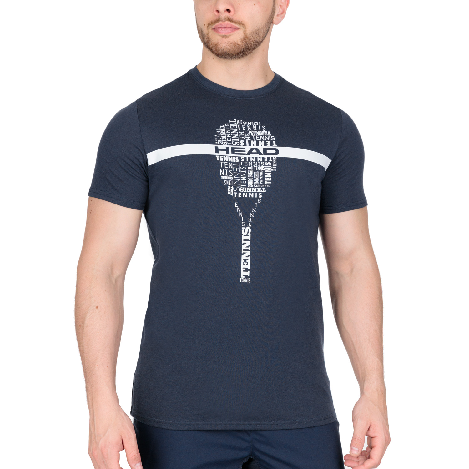 Head Typo T-Shirt - Dark Blue