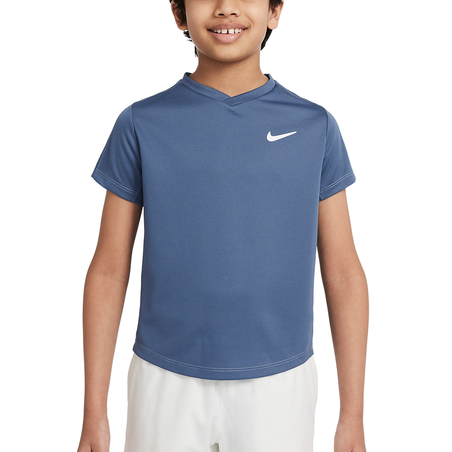 Nike Court Dri-FIT Victory Boy's Padel T-Shirt - Ashen Slate