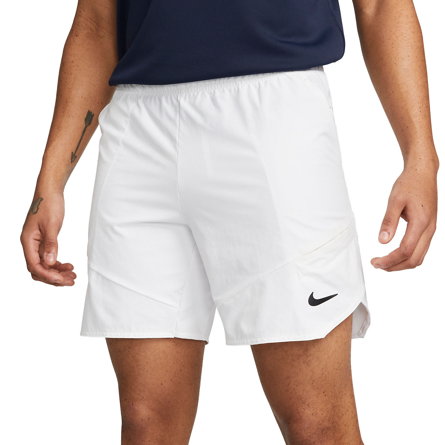 Nike Dri-FIT Advantage 7in Pantaloncini - White/Black