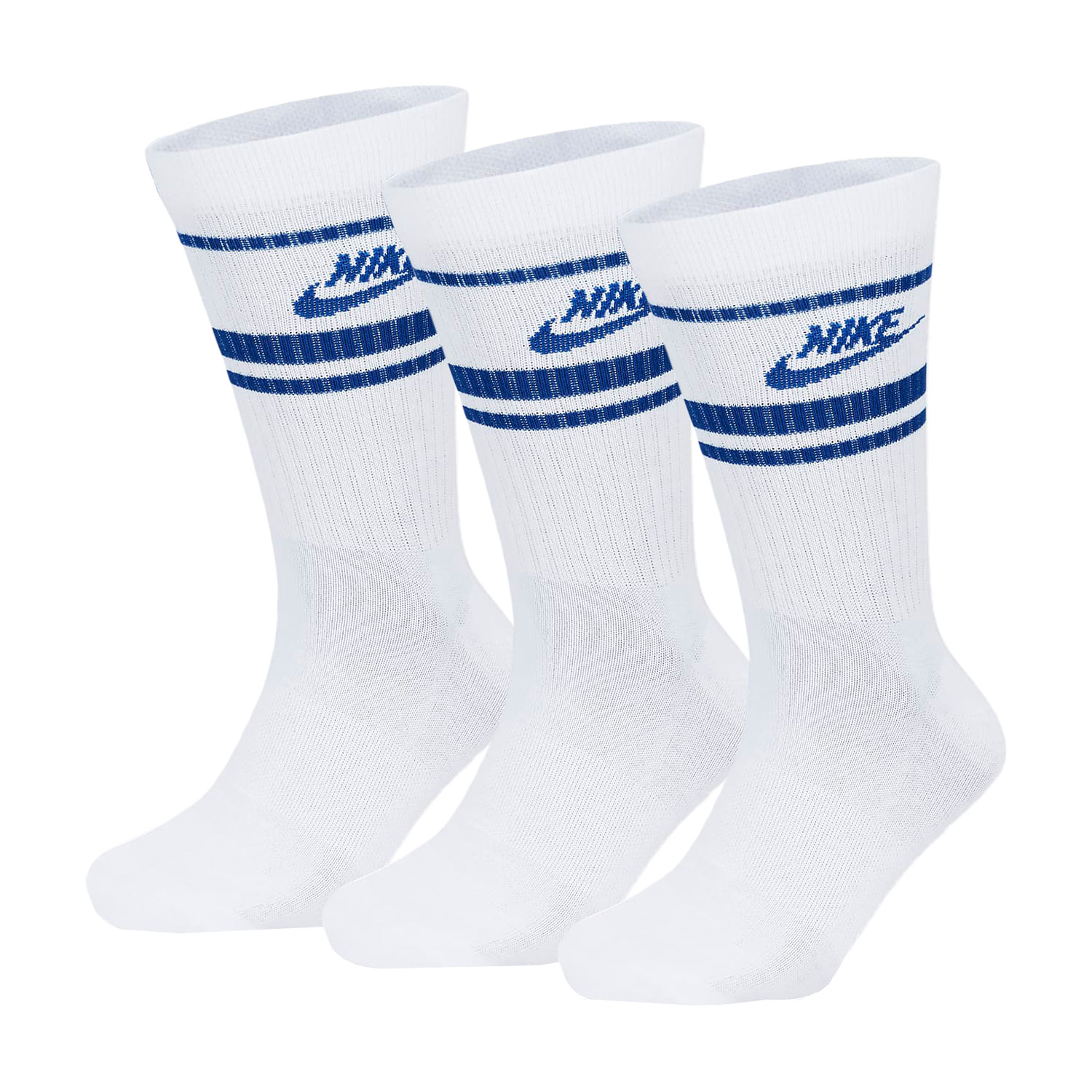 Nike Sportswear Everyday Essential x 3 Calcetines - White/Game Royal