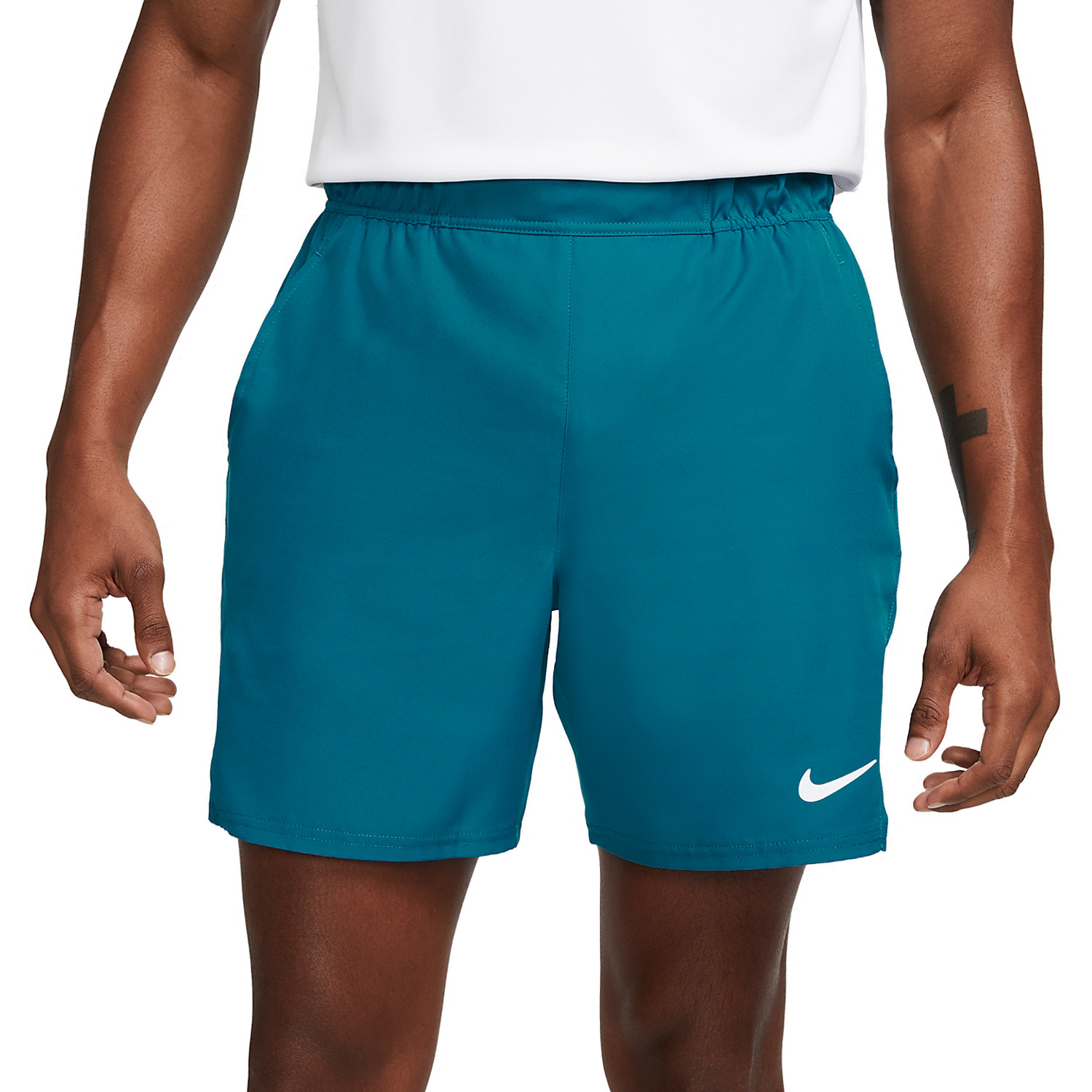 Nike Flex Victory 7in Men's Padel Shorts - Green Abyss/White
