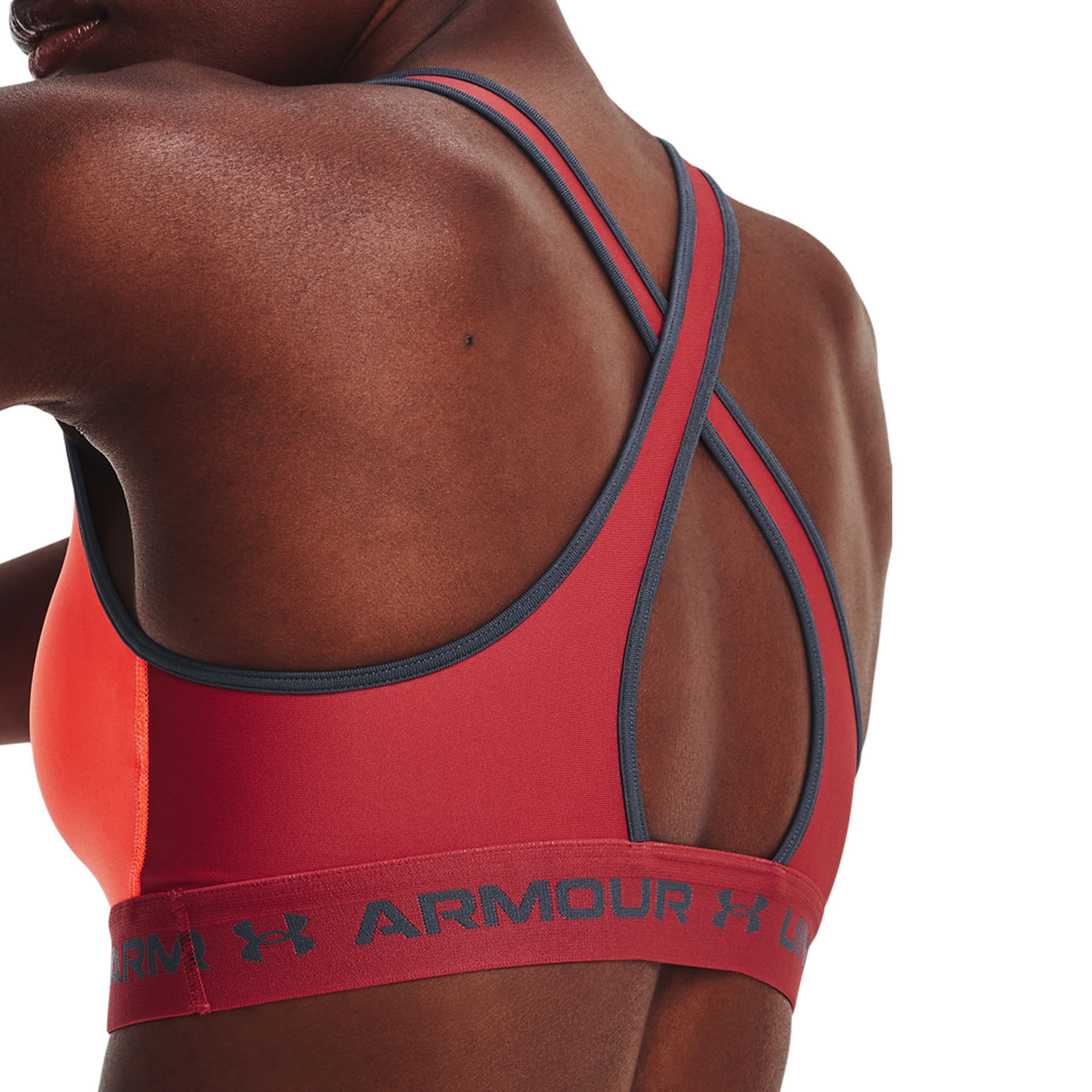 Under Armour Crossback Mid Sports Bra - After Burn