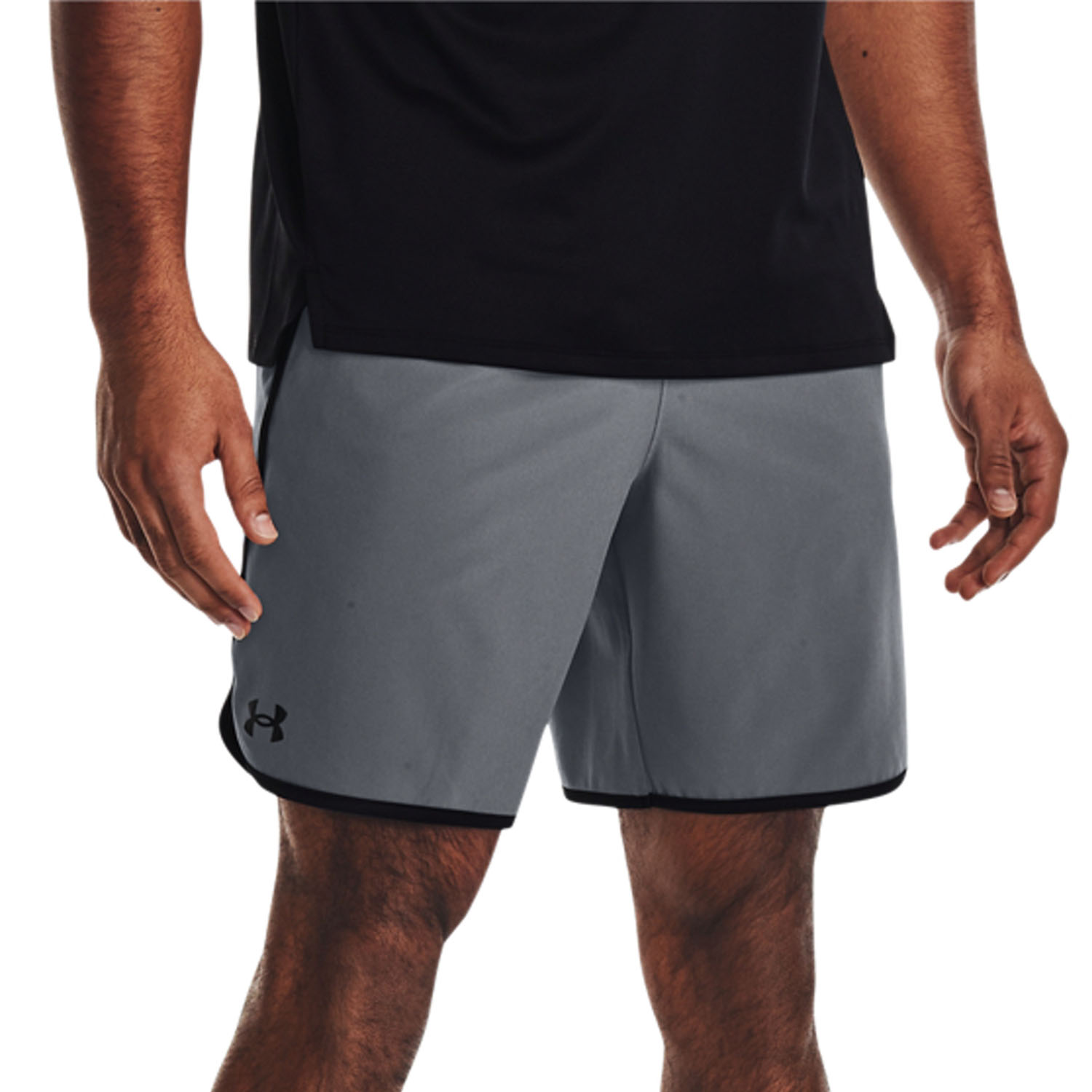 Under Armour HIIT Woven 8in Shorts - Pitch Gray/Black