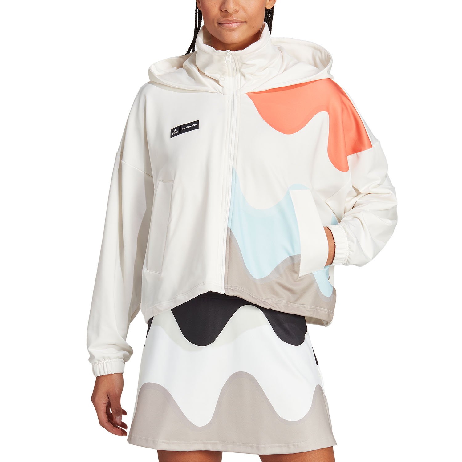 adidas x Marimekko Premium Women's Padel Jacket - Cloud White