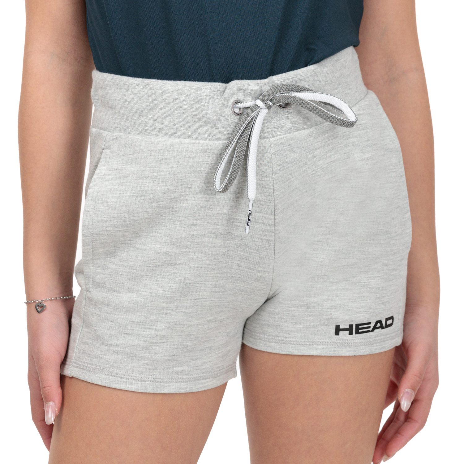 HEAD Club Ann 3in Shorts Niña - Grey Melange